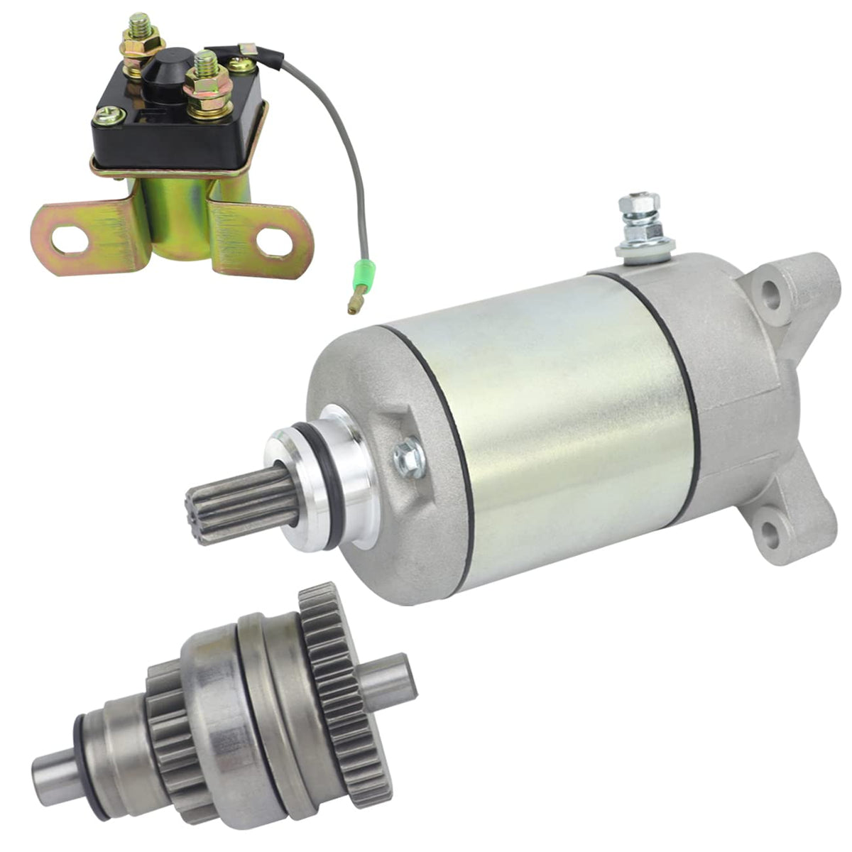 Soarider Starter & Drive & Relay for Polaris 1995-2002 Sportsman Magnum Ranger Scrambler Big Boss Trail Boss Worker Xplorer ATV 