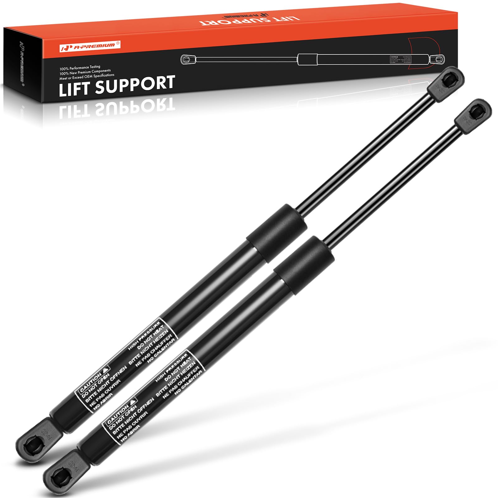 A-Premium Rear Window Lift Supports Shock Struts Replacement For Jeep Grand Cherokee Wh 2005-2010 2-Pc Set