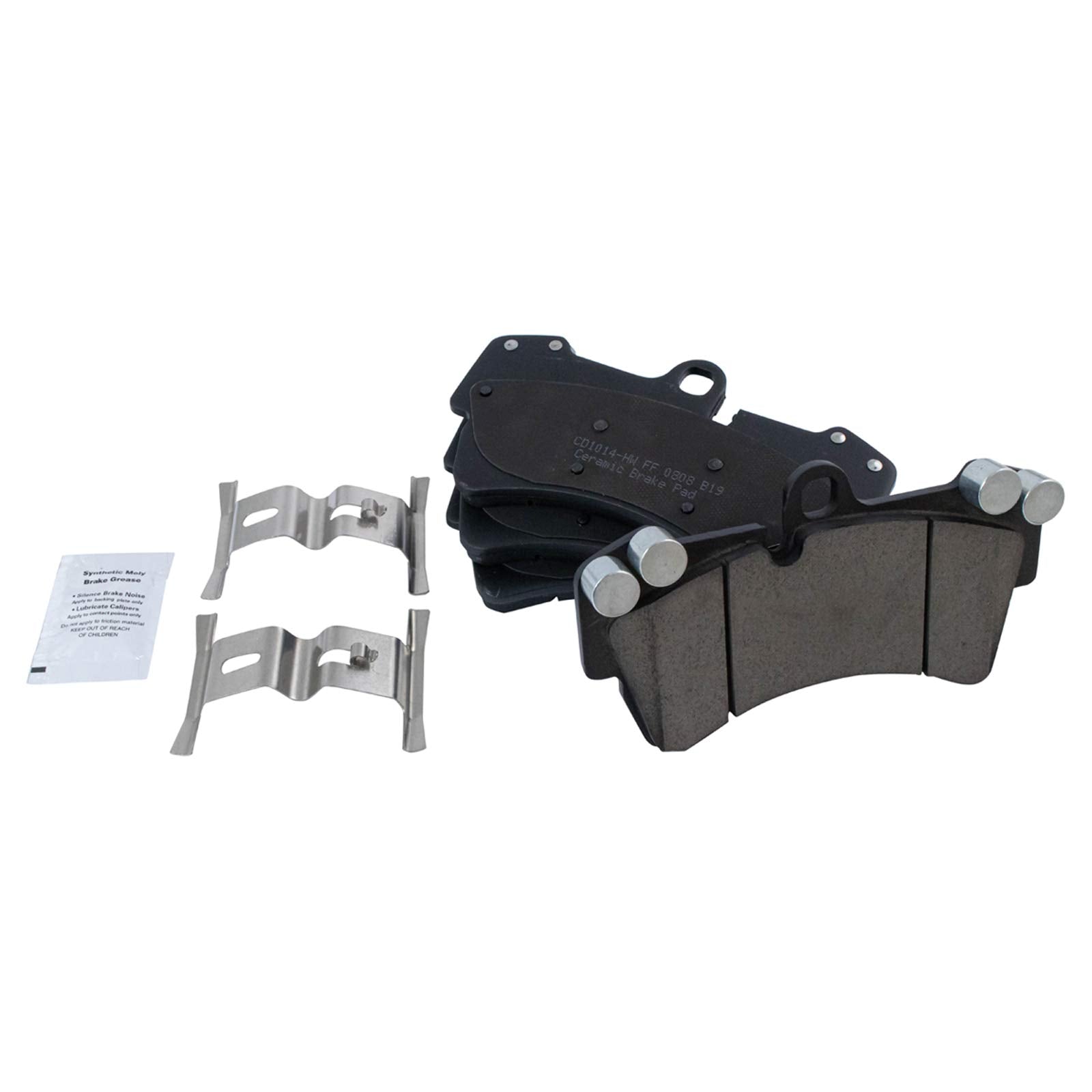 Trq Front Brake Pad & Rotor Kit Brake Pads Brake Rotor Ceramic Premium G-Coated Compatible With 2007-2015 Audi Q7 2003-2010 Pors