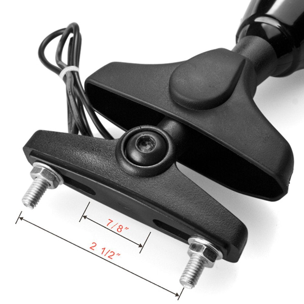 New 2X Front&Black Intergrated Amber Led Turn Signal Blinker Rearview Side Mirror For Suzuki Gsxr 600/750 2001~2005