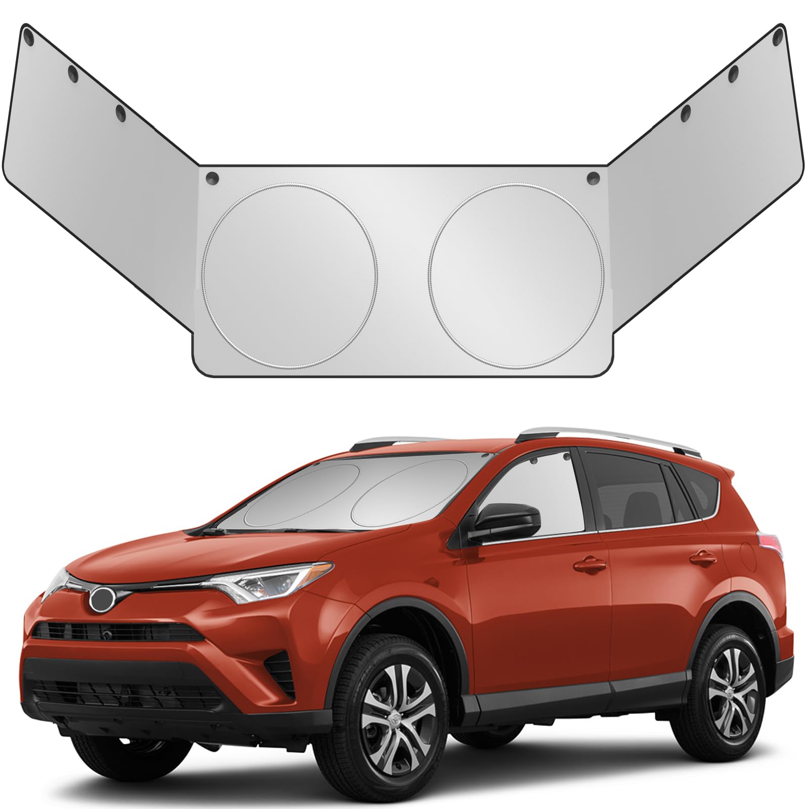 Windshield Sun Shade- Front and Side Window Sun Cover Block Sun Heat Protect Vehicle Interior Accessories Sunshades Prevent Pryi