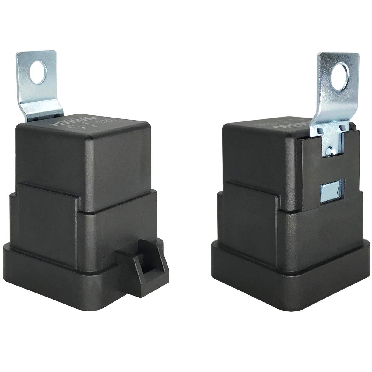 Irhapsody 4-Pin 40/30Amp 12V Dc Waterproof Relay With Harness - Heavy Duty 12 Awg Tinned Copper Wires, 5 Pack Spst Automotive Re