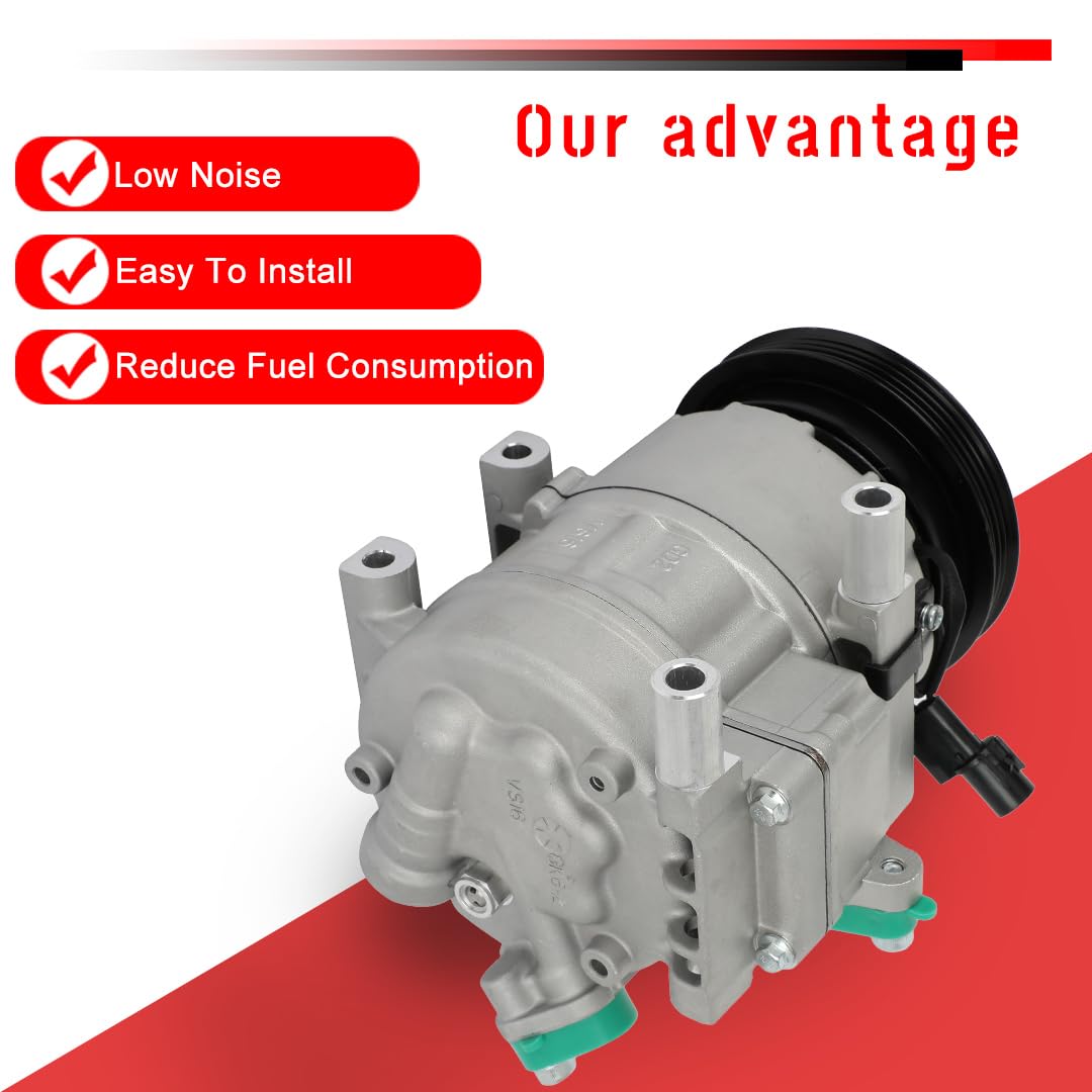 cciyu Air Conditioning Compressor 2007-2012 Fit for Hyundai Elantra 2.0L AC Compressor Pump