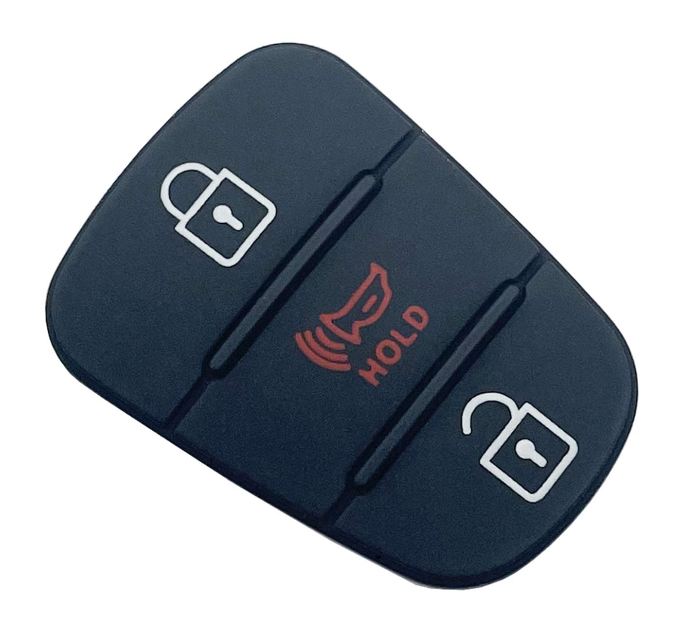 Muxkenper Car Remote Fob Case - 3 Button Rubber Insert Keypad for Kia Soul 2010-2013, Rio, Sportage 2012-2014, Model MUXKEN