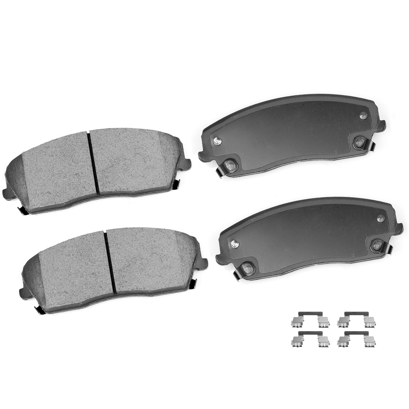 Cciyu D1056 4Pcs Front Ceramic Brake Pads Kits 2005-2019 For Chrysler 300,2009-2019 For Dodge Challenger,2006-2019 For Dodge Cha