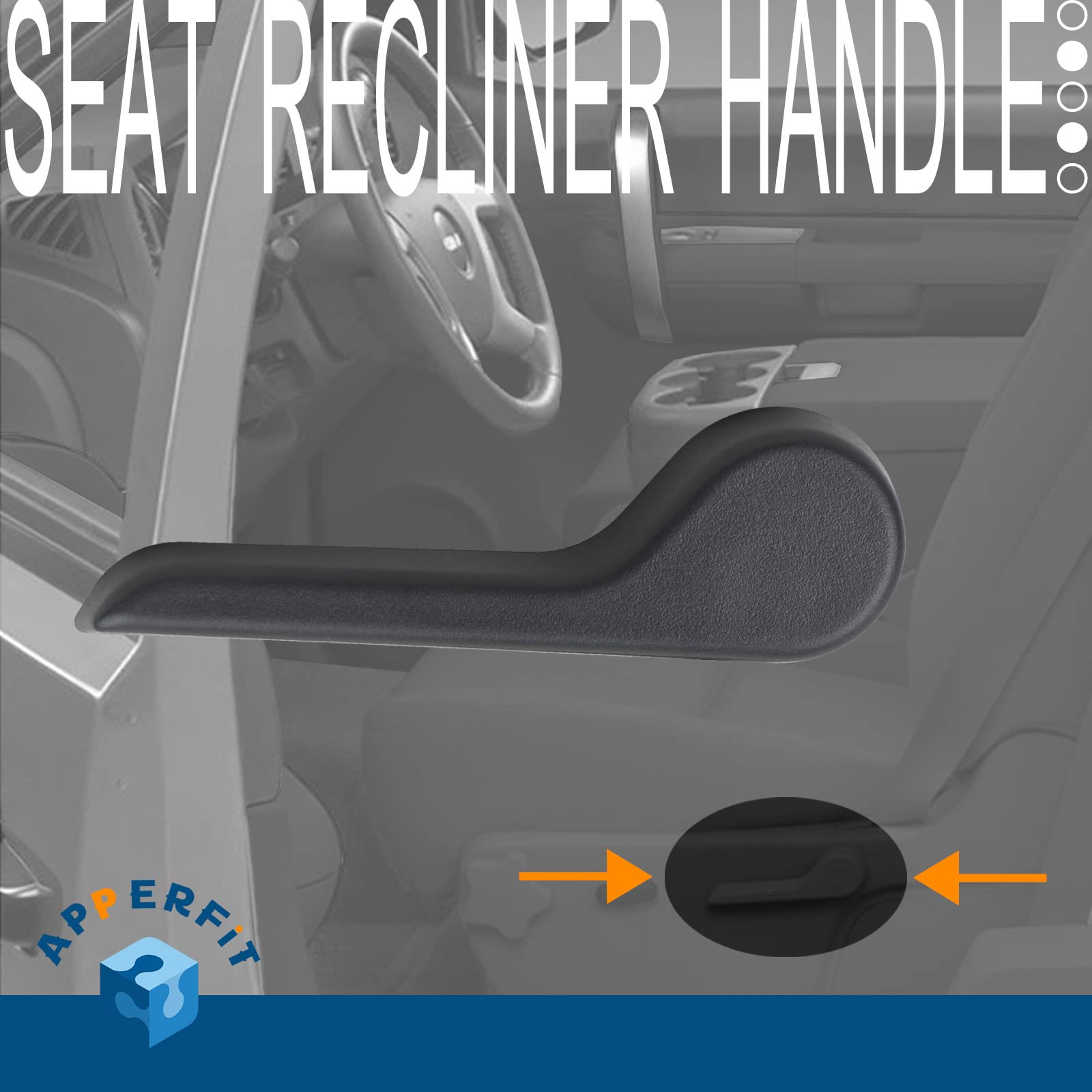 Apperfit Seat Recliner Handle Lever Front Left Side Compatible With 2007-2013 Chevy Chevrolet Avalanche Silverado Suburban, Gmc