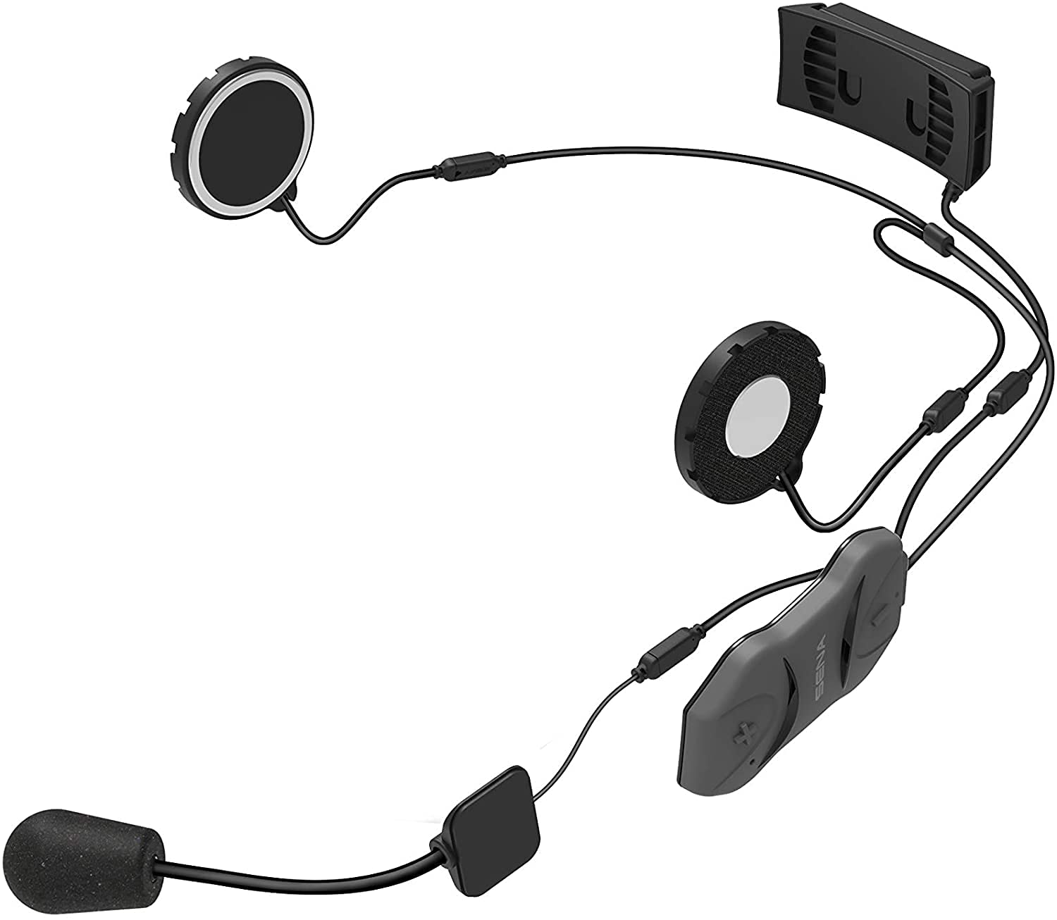 Sena Adult 10R Low Profile Motorcycle Bluetooth Communication System, Black, Dual Pack 2022 Us