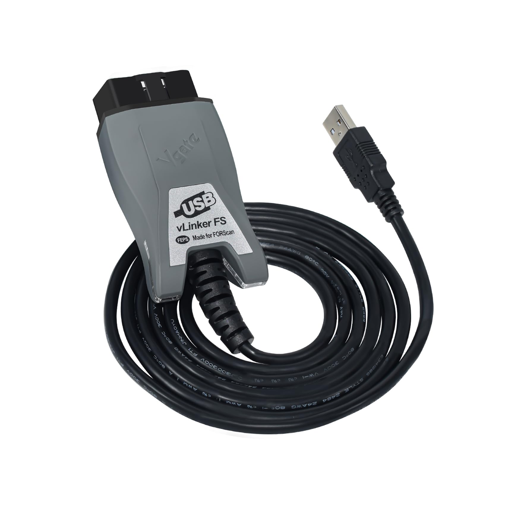 V-gate vLinker FS USB FORScan OBD2 Adapter for HS/MS-CAN Auto Switch, Wire OBD2 USB FORScan Adapter Code Readers & Scanner Diagn