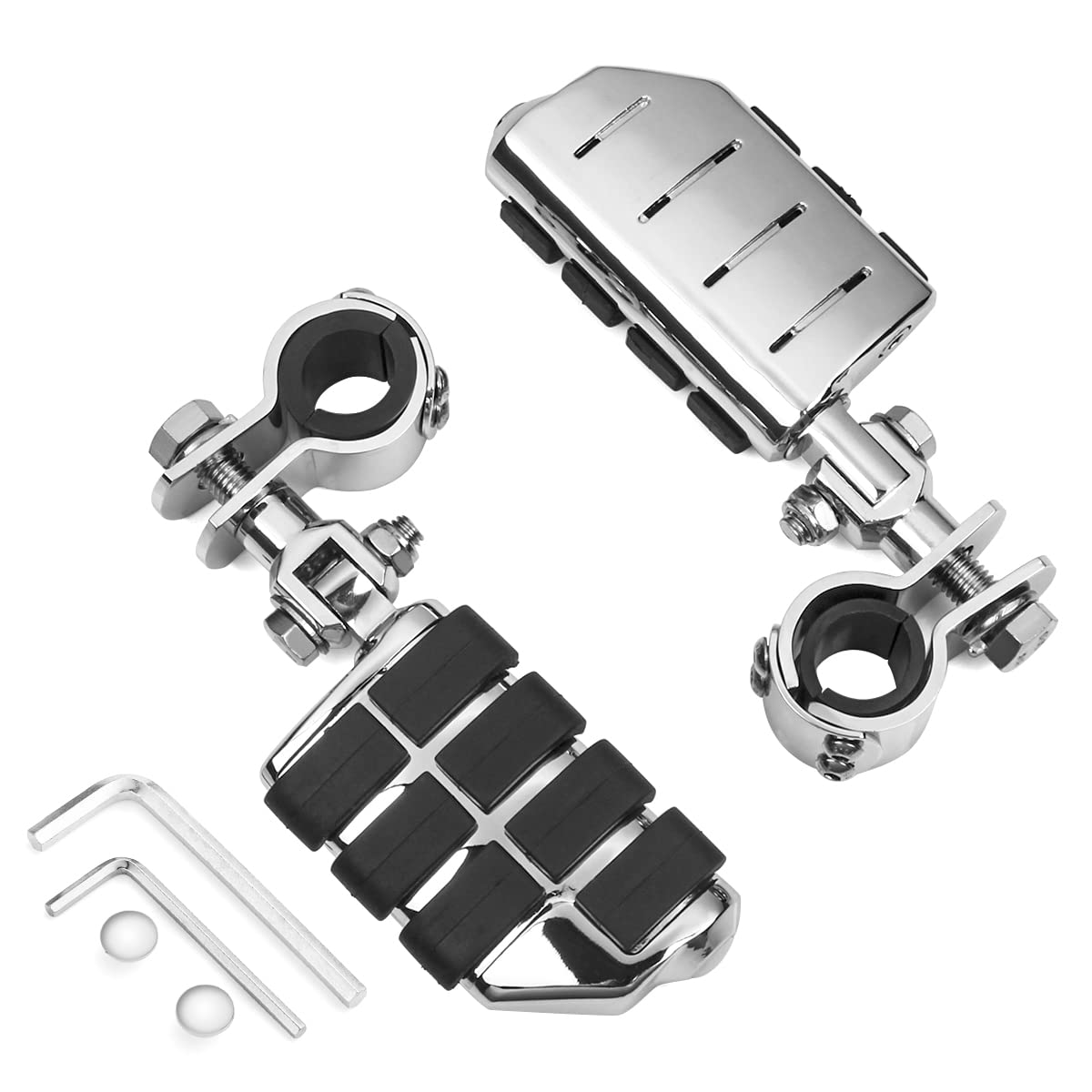 Motorcycle Foot Pegs Foot Rest Highway Footpegs Compatible with Road King Street Glide Honda Kawasaki Suzuki Yamaha 25mm 32mm 34