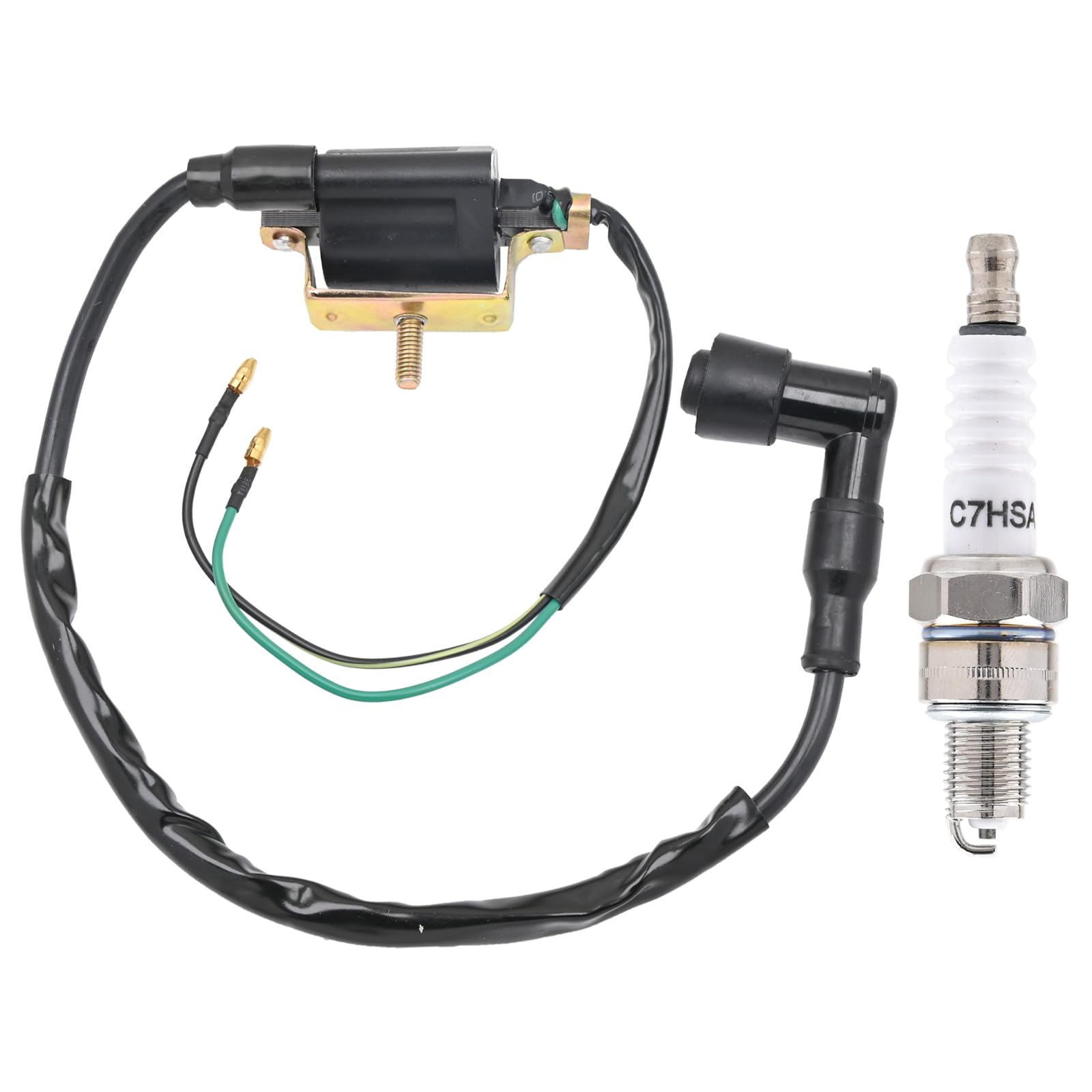 Bynor 50cc 70cc 90cc 110cc 125cc Ignition Coil & Spark Plug For Coolster ATV-3050B 3050B Kids 4 Quad Four Wheeler Roketa taotao 