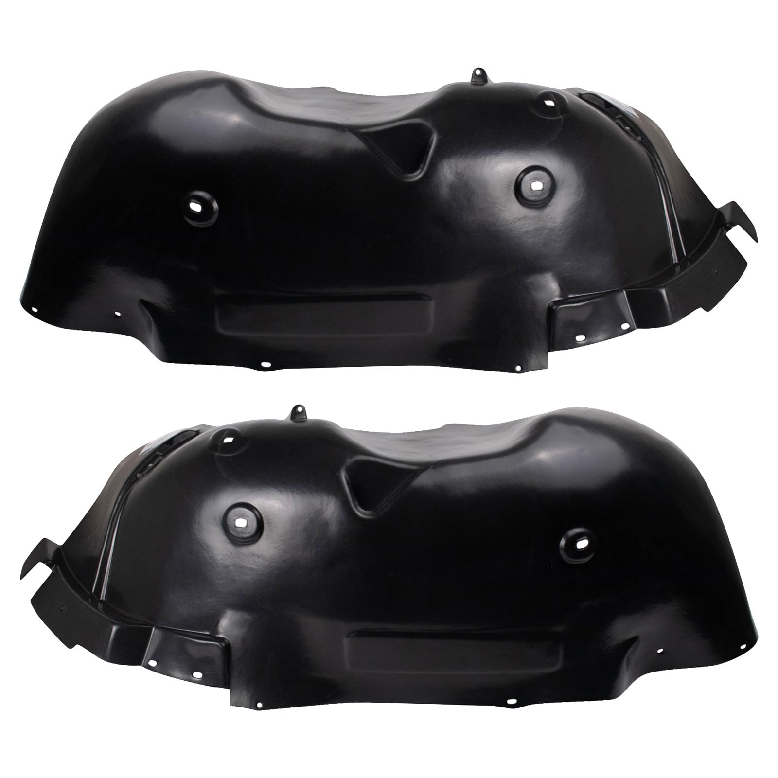 Trq Front Inner Fender Liner Set Compatible With 2007-2010 Gmc Sierra 2500 Hd Sierra 3500 Hd Gm1248200 Gm1249200