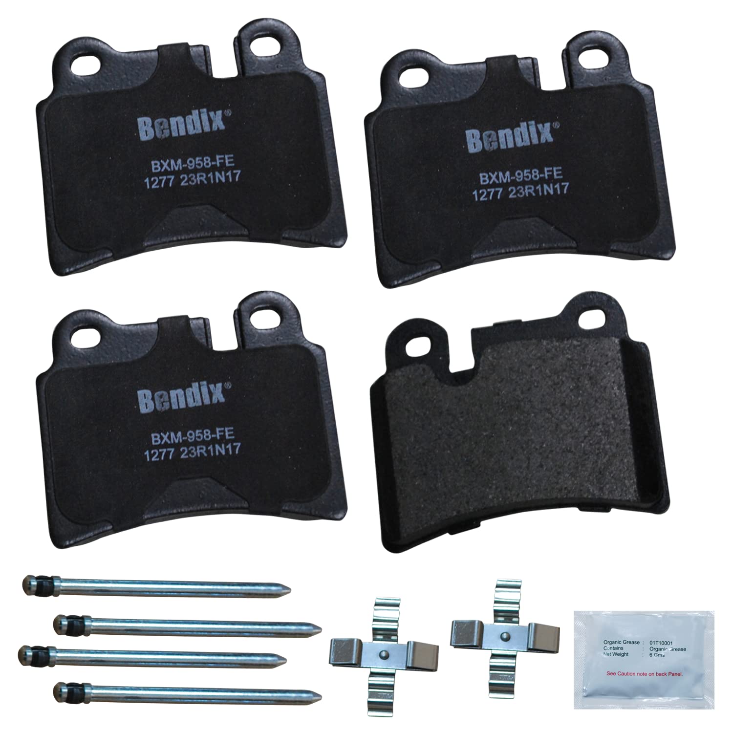 Bendix Priority1 Cfm1277 Semi-Metallic Rear Brake Pads For Volkswagen Touareg 2006, Touareg 2010