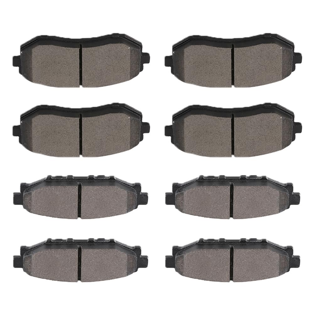 SCITOO Disc Brake Pads Kits D929-7880 & D1114-8218 Front Rear 8Pcs Brake Pads Set Fit For Subaru For Impreza 2008-2011,For Subar