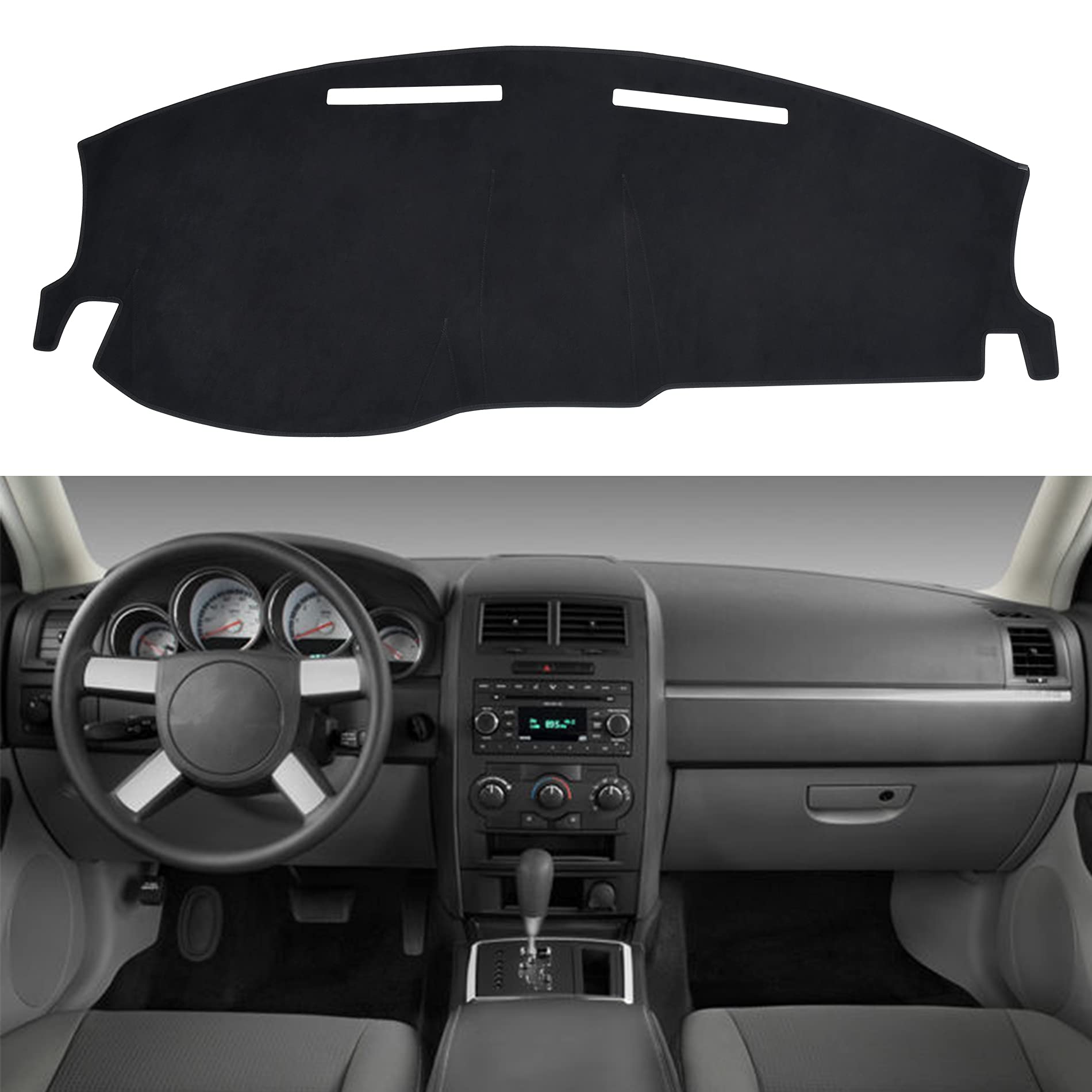 Speedwow Dashboard Dash Board Cover Mat Carpet Compatible With Dodge Charger 2008-2010