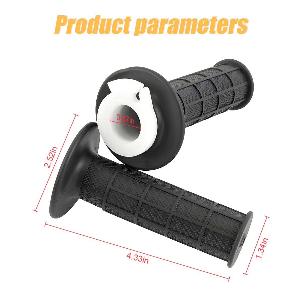 Throttle Handle Grip Cable, 47Inches Fuel Seat Handle Throttle Cable Throttle Housing Clamp for 50-250CC Motocross ATV Accessori