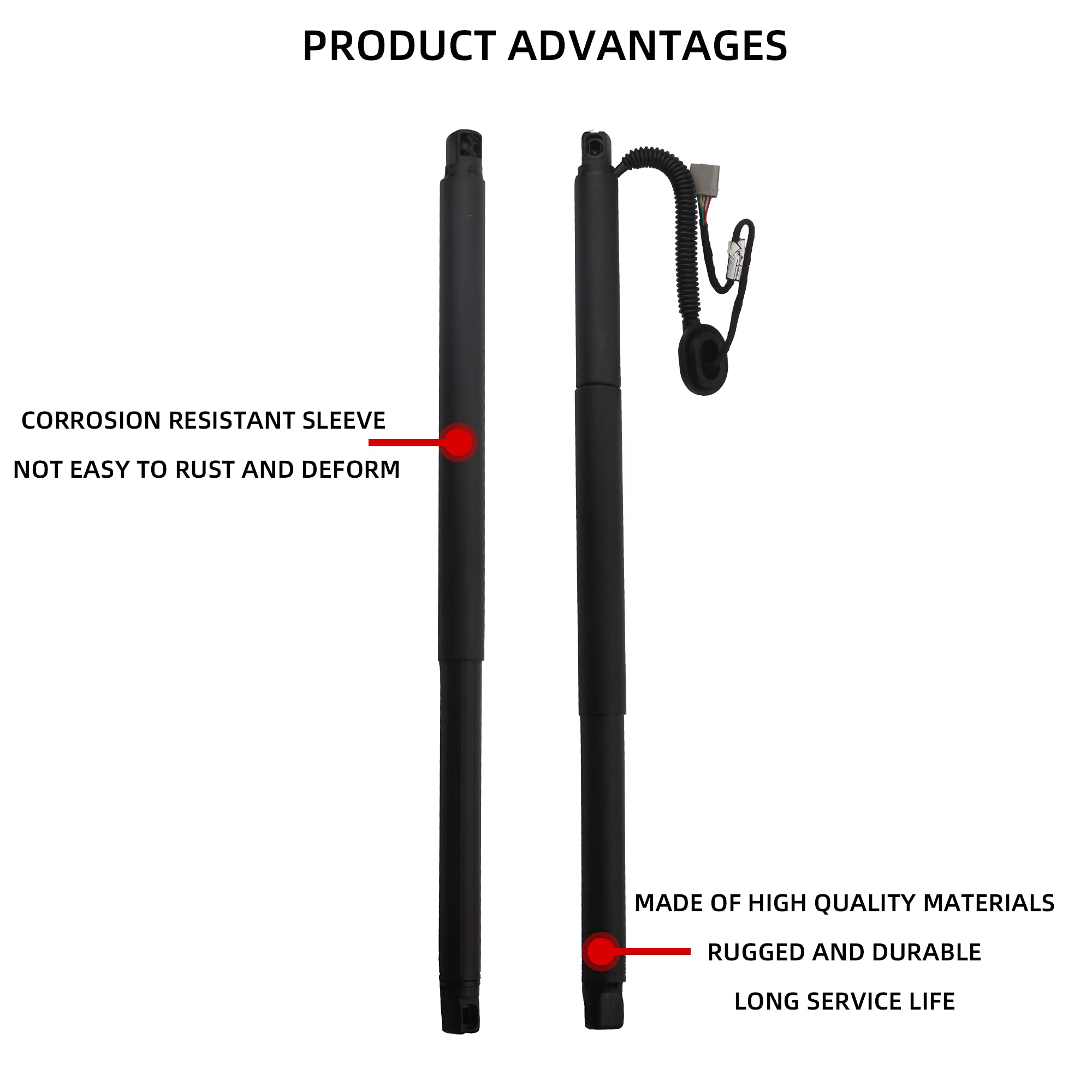 Dasbecan Liftgate Actuator Compatible With Chevy Tahoe Suburban Gmc Yukon Xl 2015-2020 /Cadillac Escalade Esv 2015-2019 Tailgate Power Lift Support Shock Struts Replaces# 84306929 84183515 23408748