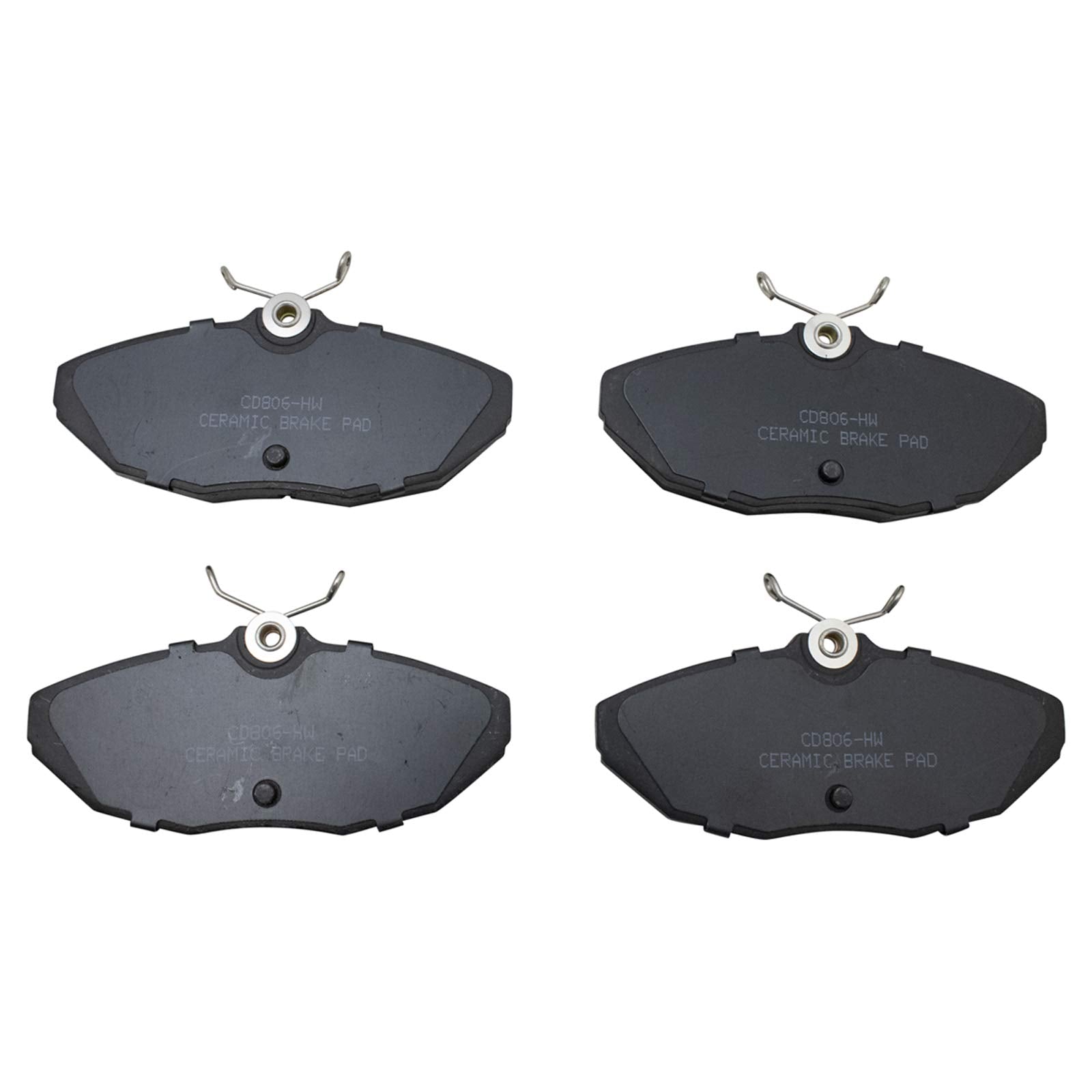 TRQ Rear Brake Pads Ceramic Compatible with 2001-2002 Dodge Viper 2002-2005 Ford Thunderbird 2000-2006 Jaguar S-Type 2004-2005 V