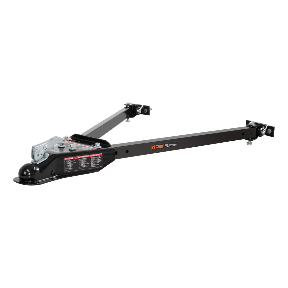 Curt 19745 Universal Car Rv Tow Bars For Flat Or Dinghy Towing, 5,000 Lbs, 2-Inch Coupler , Black