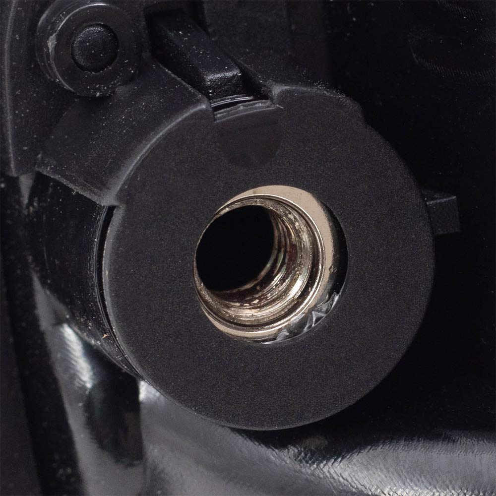 AutoandArt Brock Replacement Passengers Front Outside Black with Chrome Lever Door Handle compatible with 1995-2004 Tacoma Pickup Truck 6921035030