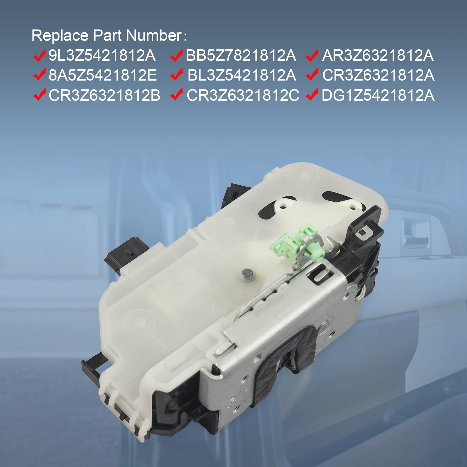 Dicmic Front Right Passenger Side Door Lock Latch Actuator Compatible With 2011-2019 Ford Explorer 2009-2014 Ford F-150 2010-201