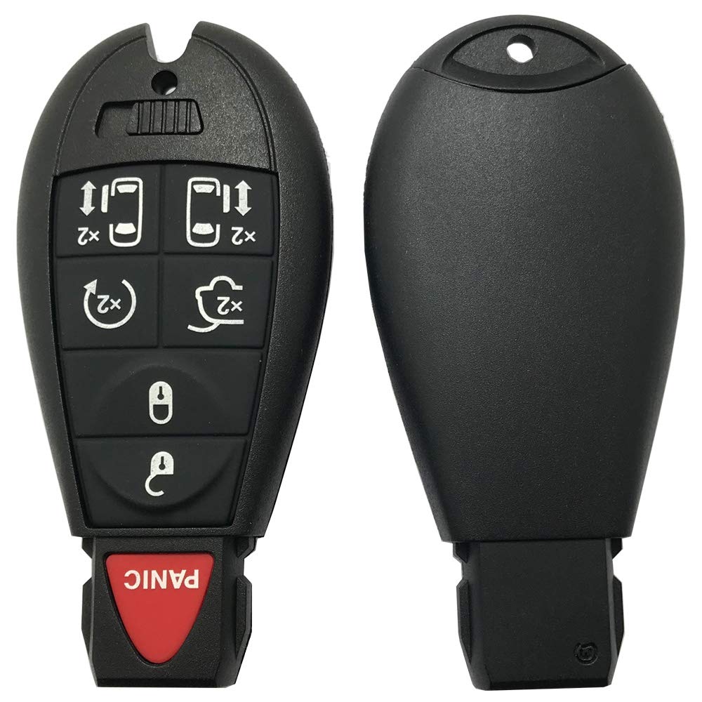 Horande Replacement Key Fob Case Cover fit for Chrysler Town and Country Dodge Grand Caravan Remote Control Key Fob Shell