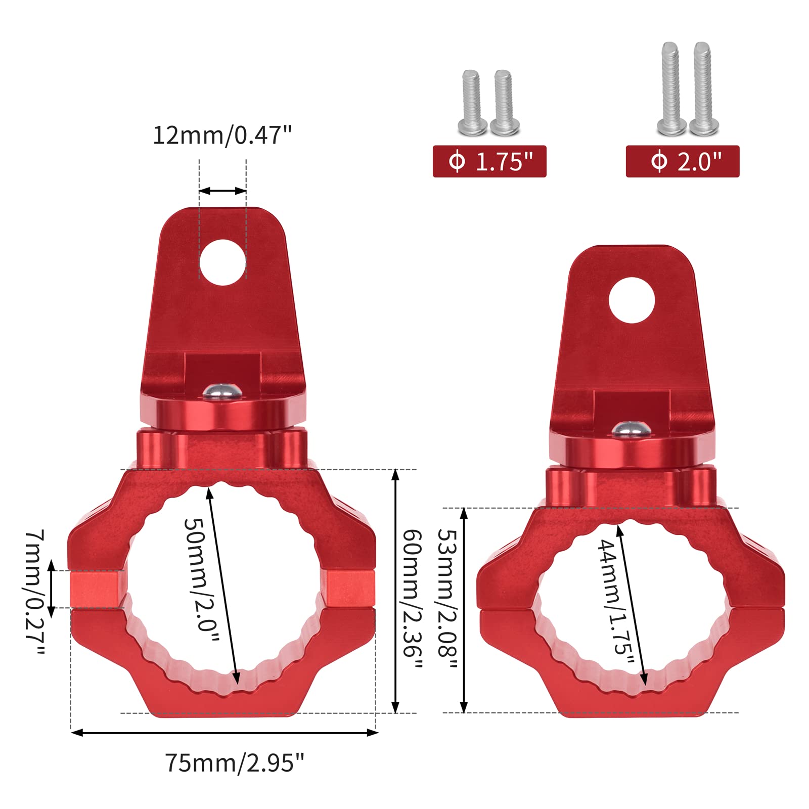 Zidiyoruo Utv Flag Light Mount With 360 Rotating Mounting Bracket, All Made Aluminium Alloy Mounting Flag Light Bar, Fits Sxs 1.