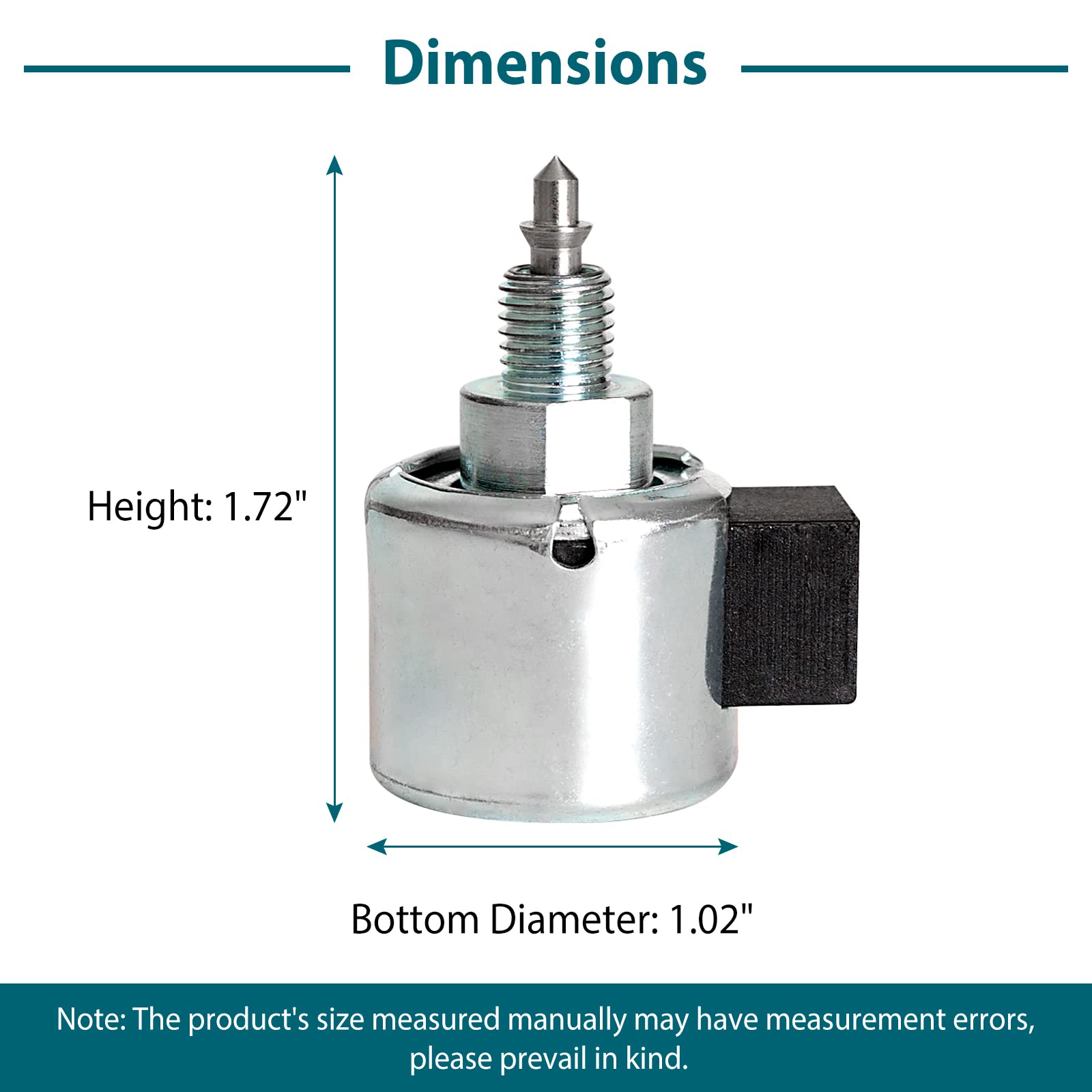 CLSR2U 846639 Fuel Shut-Off Solenoid for B&S Engine - Compatible with John Deere, Husqvarna, Craftsman Mowers - Silver with Wiring Harness