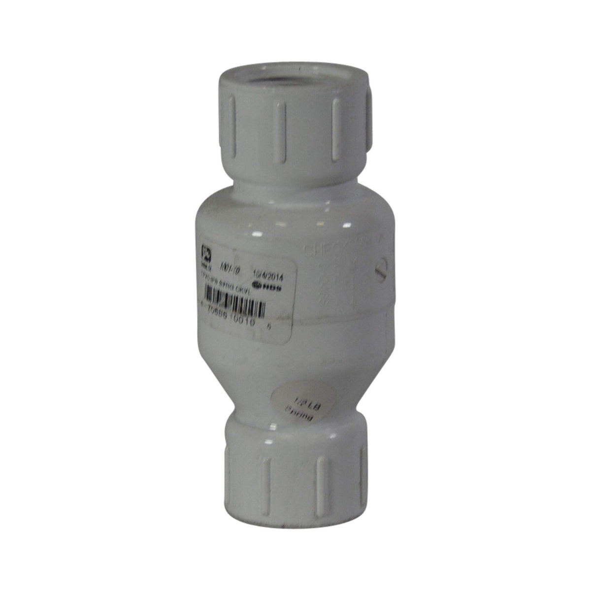 NDS 1001-10 1' PVC IPS Spring Check Valve 5-1/4' Length