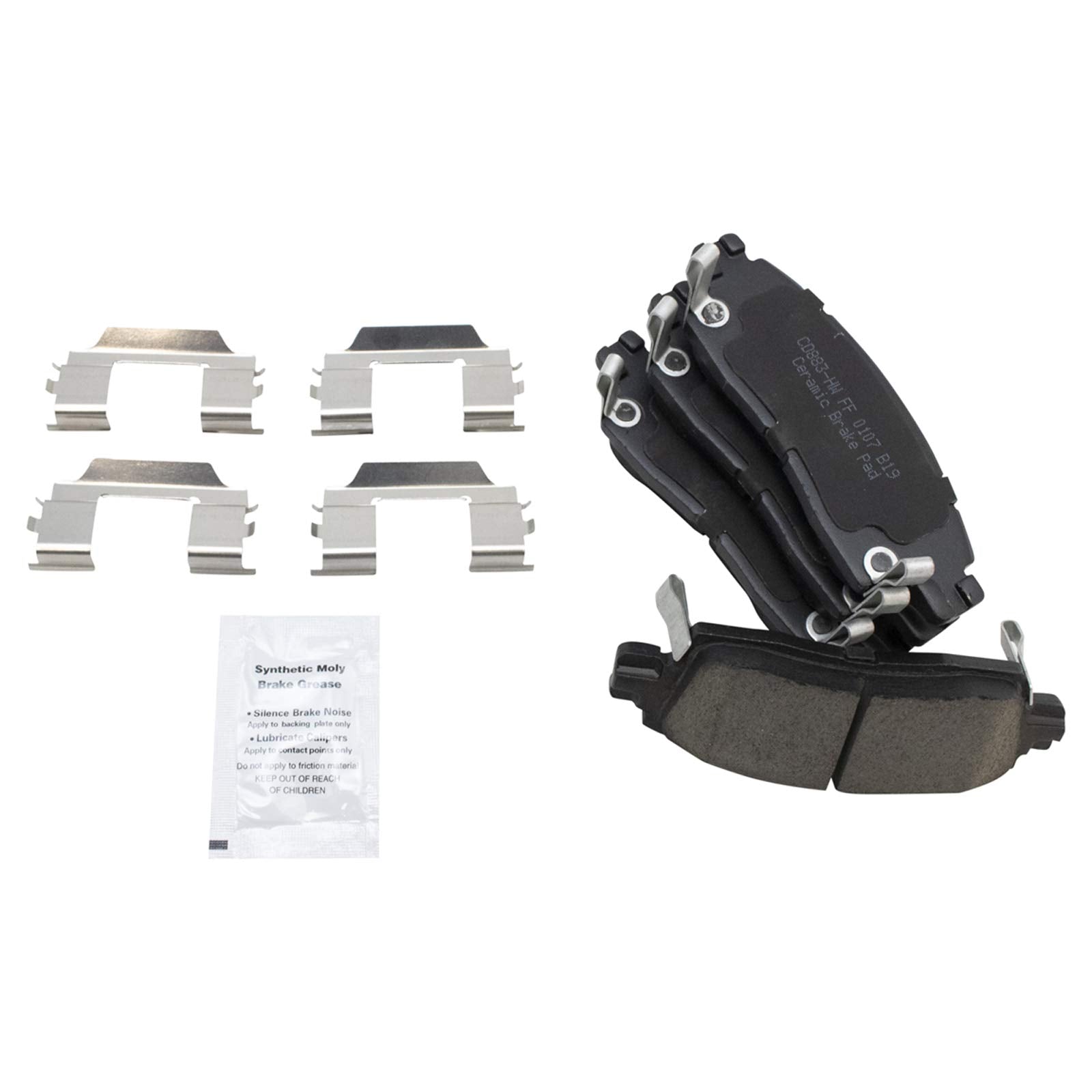 Trq Rear Brake Pad & Rotor Kit Compatible With 2008-2017 Buick Chevrolet Gmc Saturn