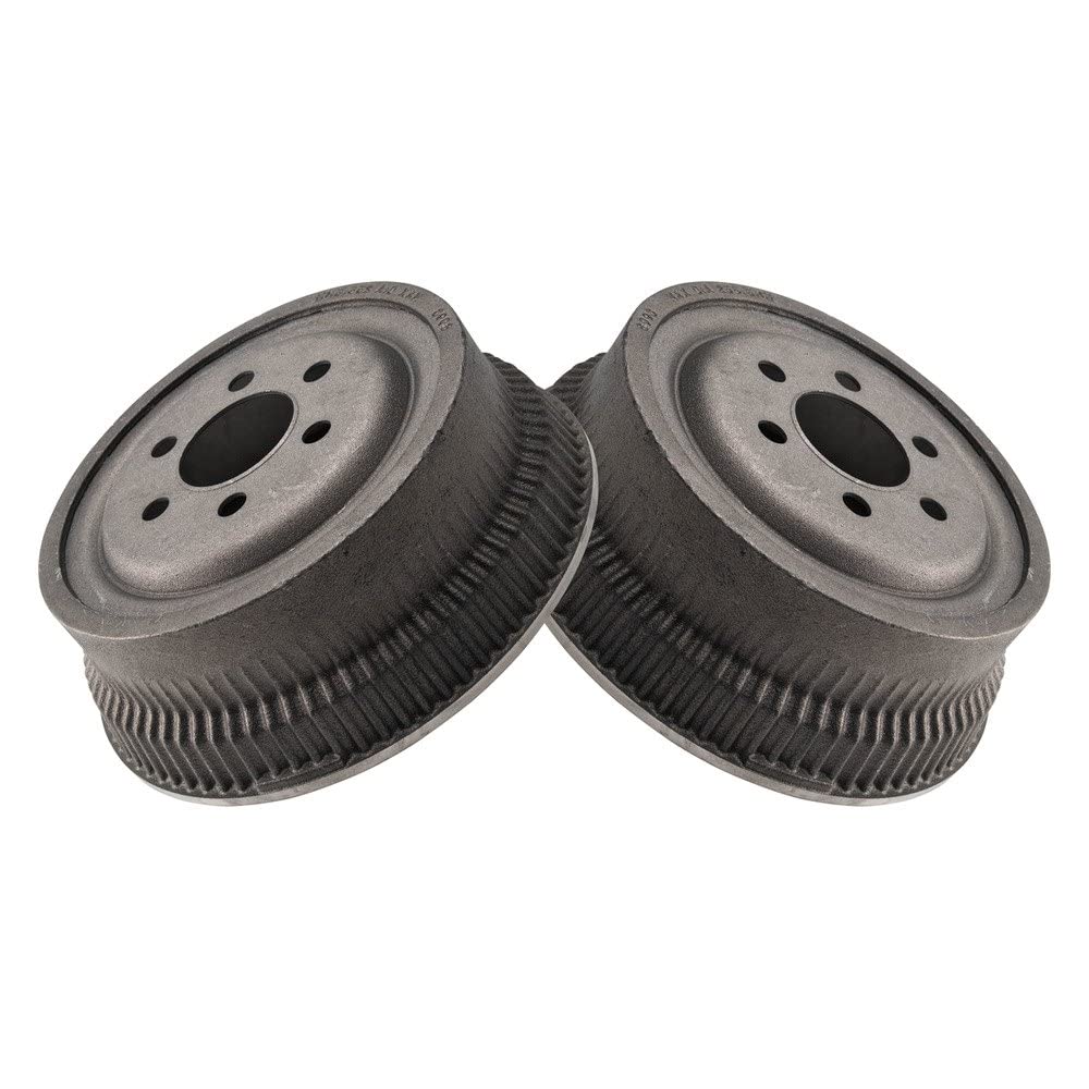 Trq Rear 10 Inch Brake Drum Pair Kit Set Compatible With 1991-1998 Dodge Dakota