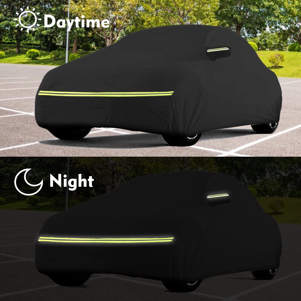 Waterproof Car Cover Replace For 1960-1980 Volkswagen Beetle, 6 Layers All Weather Car Covers With Door Zipper & Windproof Bands