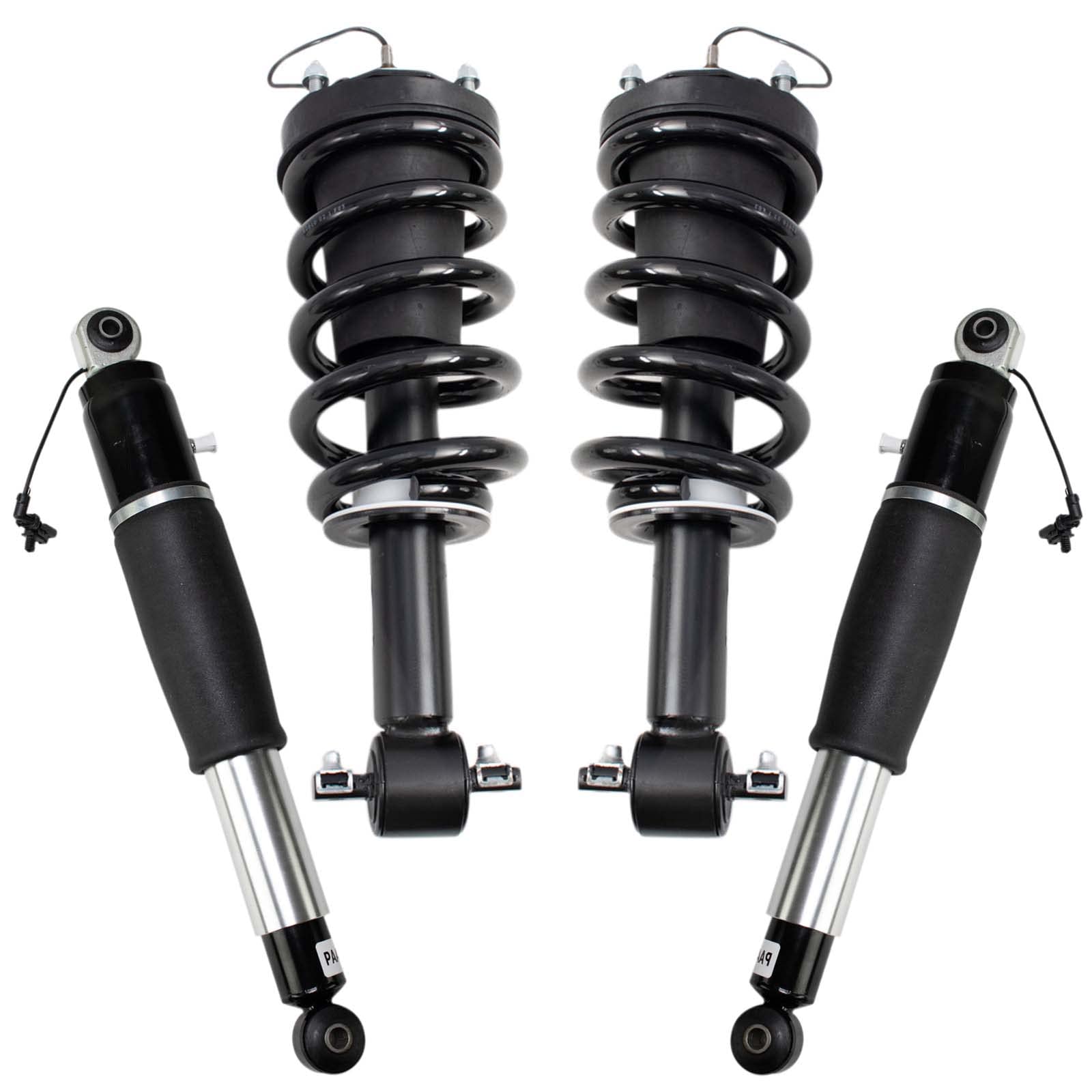 Trq Front Rear Loaded Strut Spring Assembly Shock Absorber Lh Driver Rh Passenger Side Pair 4Pc Set For Chevy Gmc Suburban Tahoe