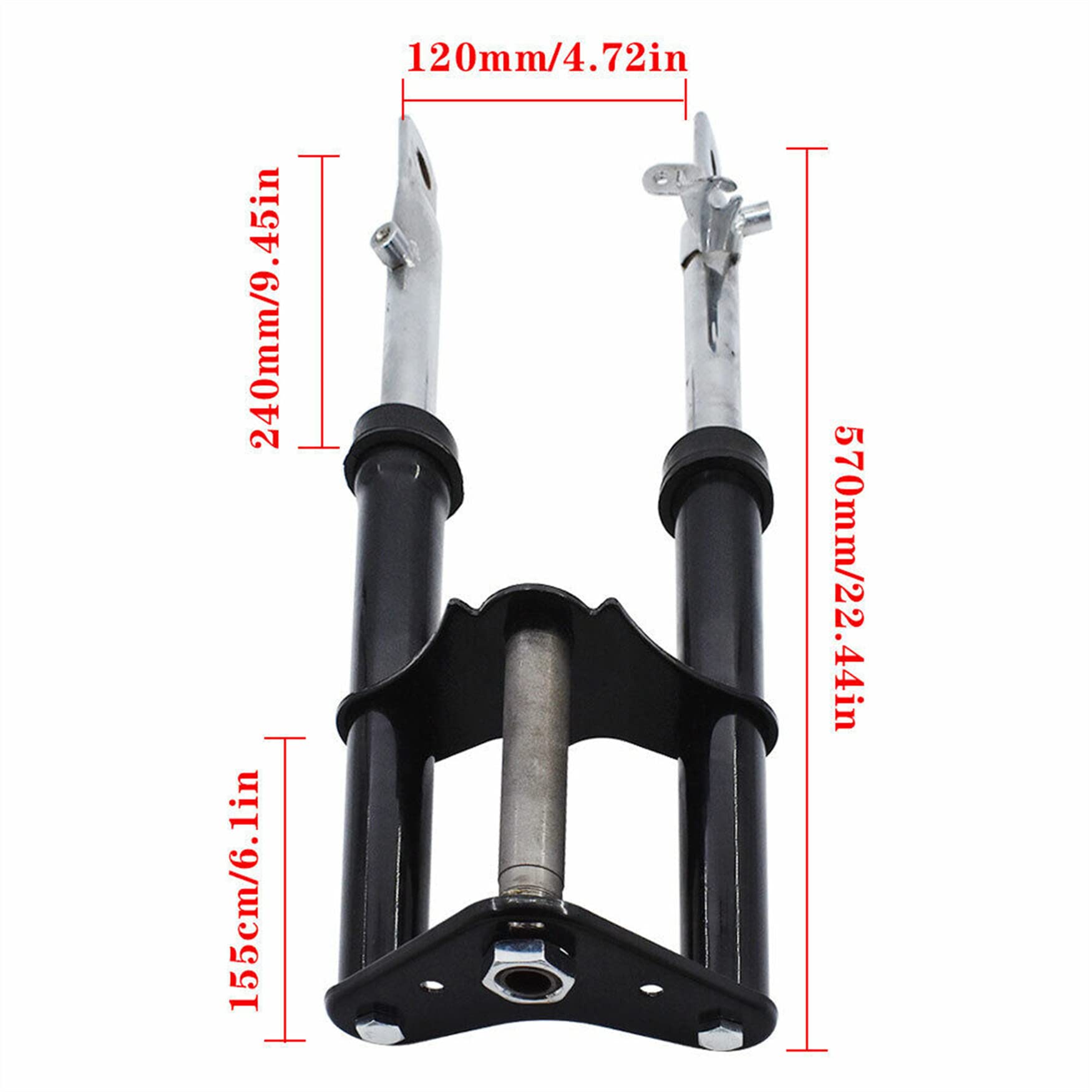 WFLNHB Black Forks Suspension Replacement for Honda XR50R (2000-2004) & CRF50F (2004-2014) - Durable Dirt Bike Parts