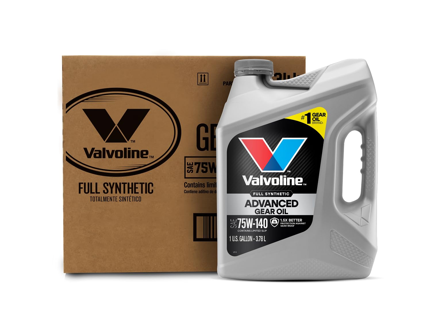 Valvoline Synpower Sae 75W-140 Full Synthetic Gear Oil 1 Ga, Case Of 3