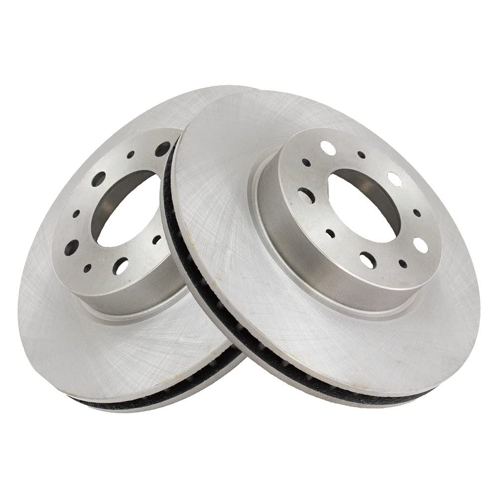 Trq Front Brake Rotors Set Vented Compatible With 1991-1992 Volvo 740 1991 780 1991-1995 940 1992-1994 960