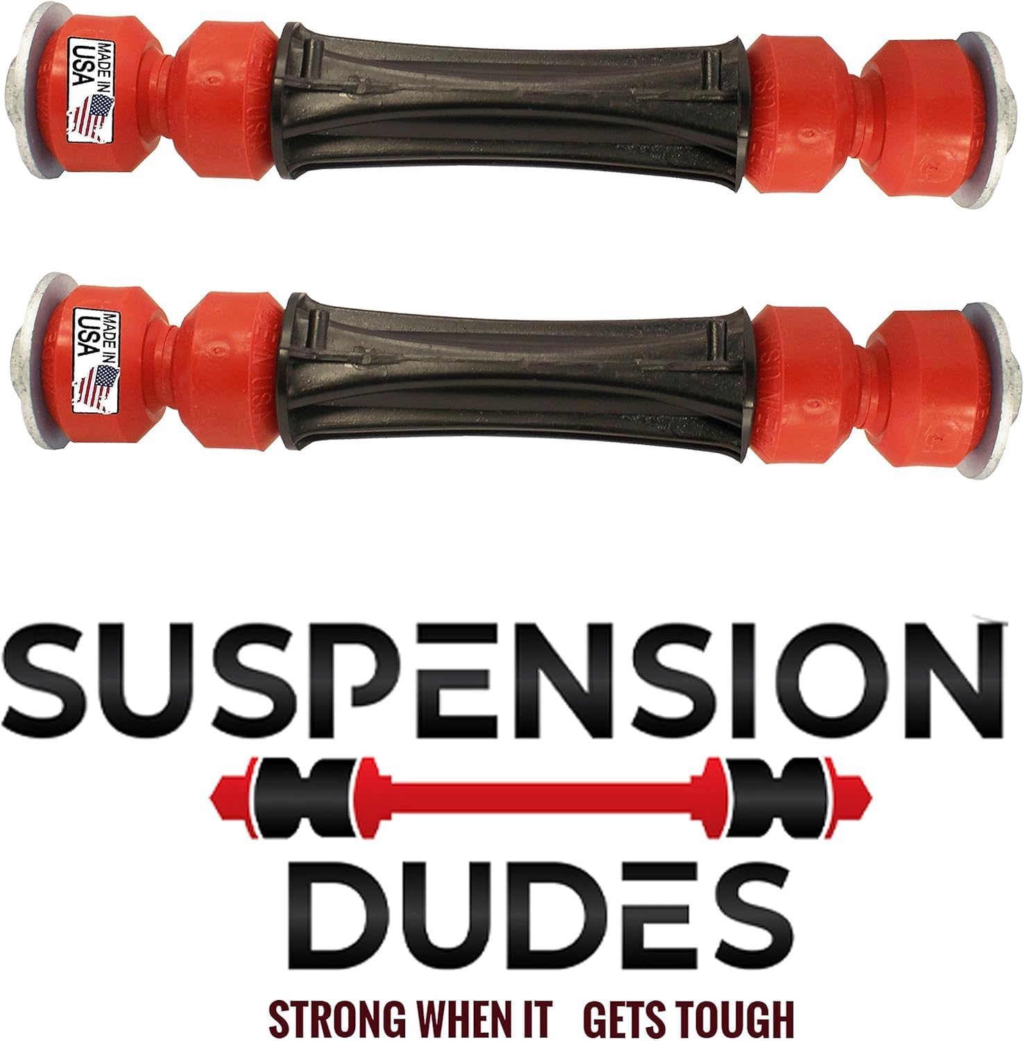 Suspension Dudes 6Pc Code Red Front Stabilizer Sway Bar Oe Bracket Link Kit Fits Escalade Avalanche Silverado Suburban Tahoe Yuk