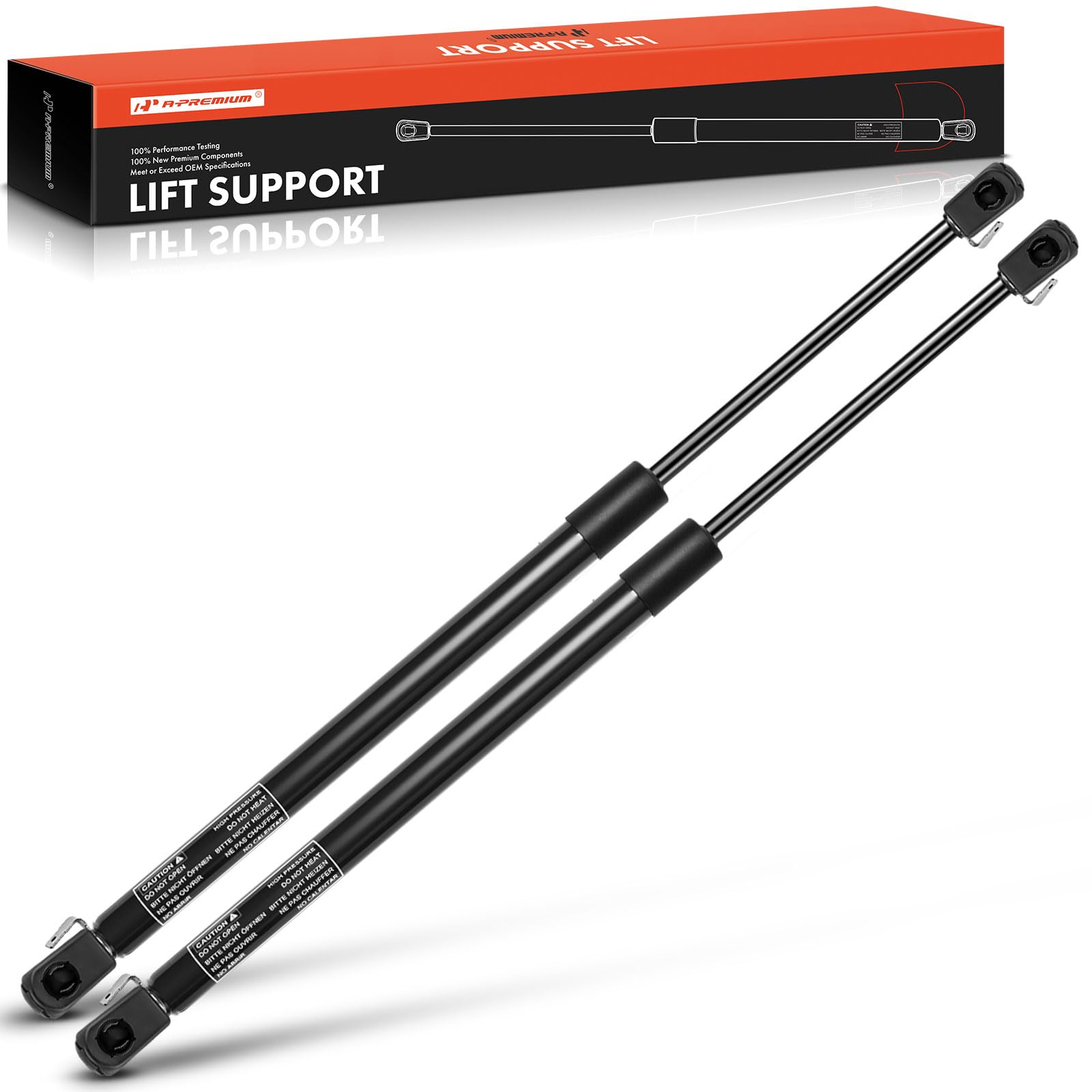 A-Premium Tailgate Rear Liftgate Lift Supports Shock Struts Compatible With Select Chevrolet Models - Corvette 2005-2013 Hatchba