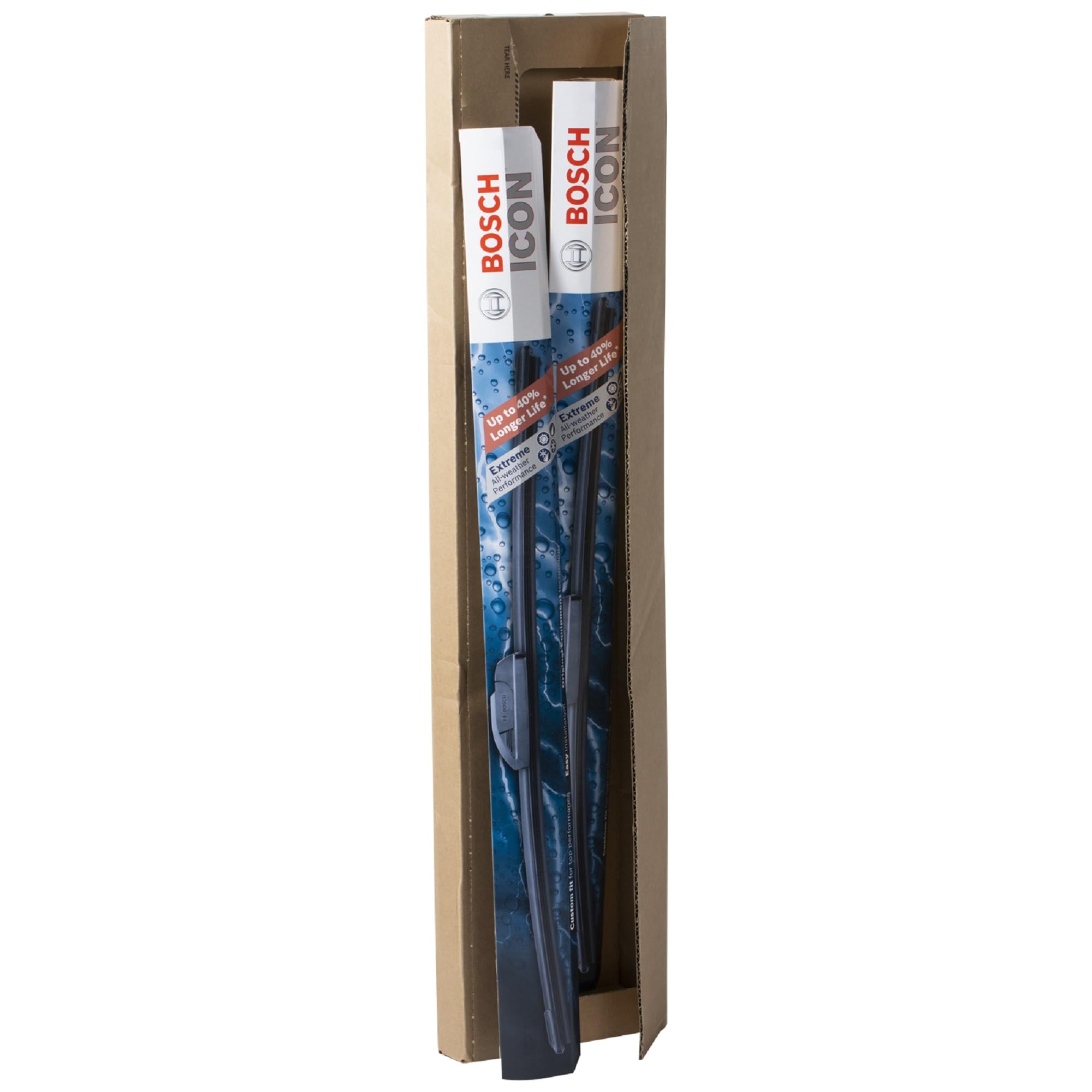 Bosch 26A16A Icon Beam Wiper Blades - Driver And Passenger Side - Set Of 2 Blades (26A & 16A)