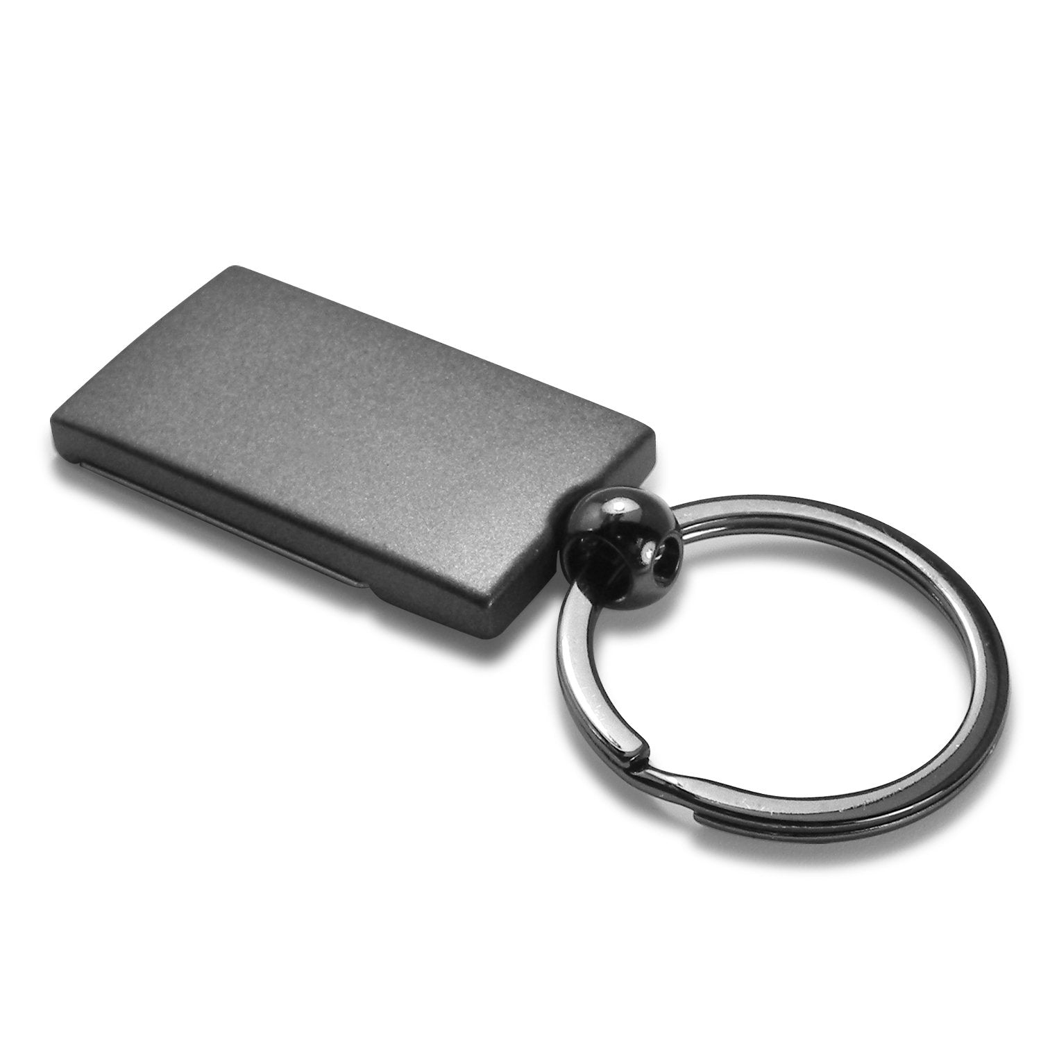 Au-Tomotive Gold Two Tone Rectangular Key Chain For Ford F-150 (Gunmetal)