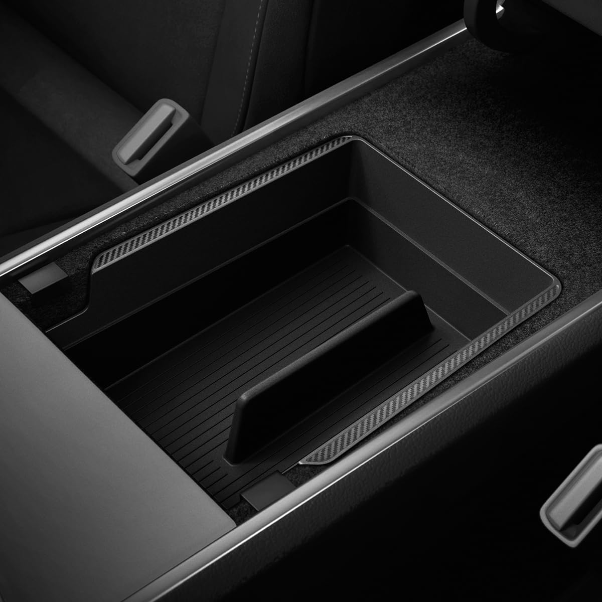 Spigen Armrest Console Organizer (Carbon Edition) Designed For Tesla Model 3/Y 2024/2023/2022 [Not Compatible With Model 3 2024 Refresh]