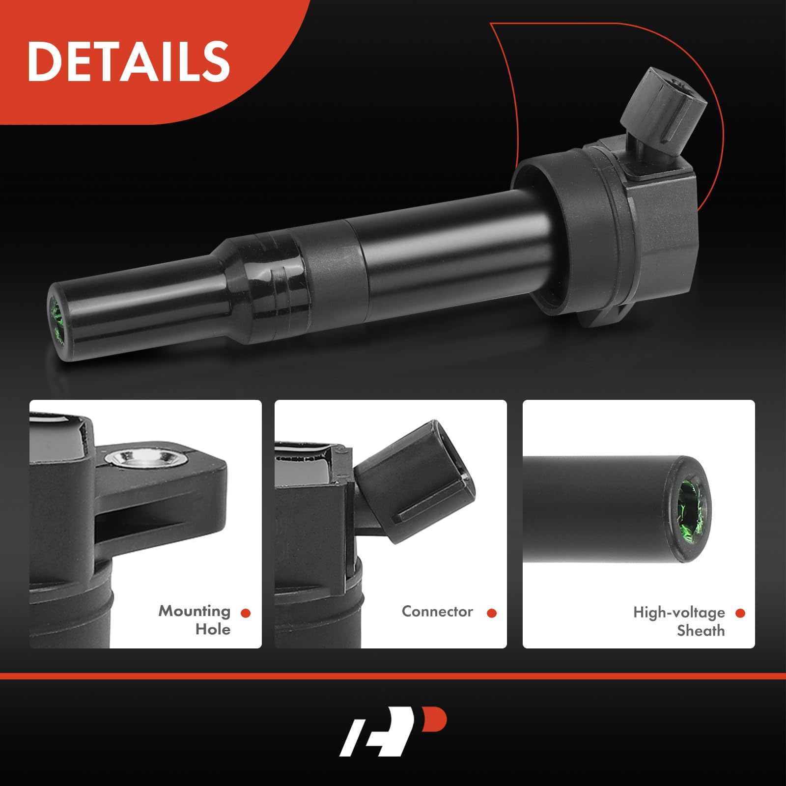 A-Premium Ignition Coil Pack Set of 4 Compatible with Hyundai Elantra 2011-2016, Tucson 2014-2020, Kia Forte 2014-2016, Soul 2012-2019, 1.8L 2.0L Engine