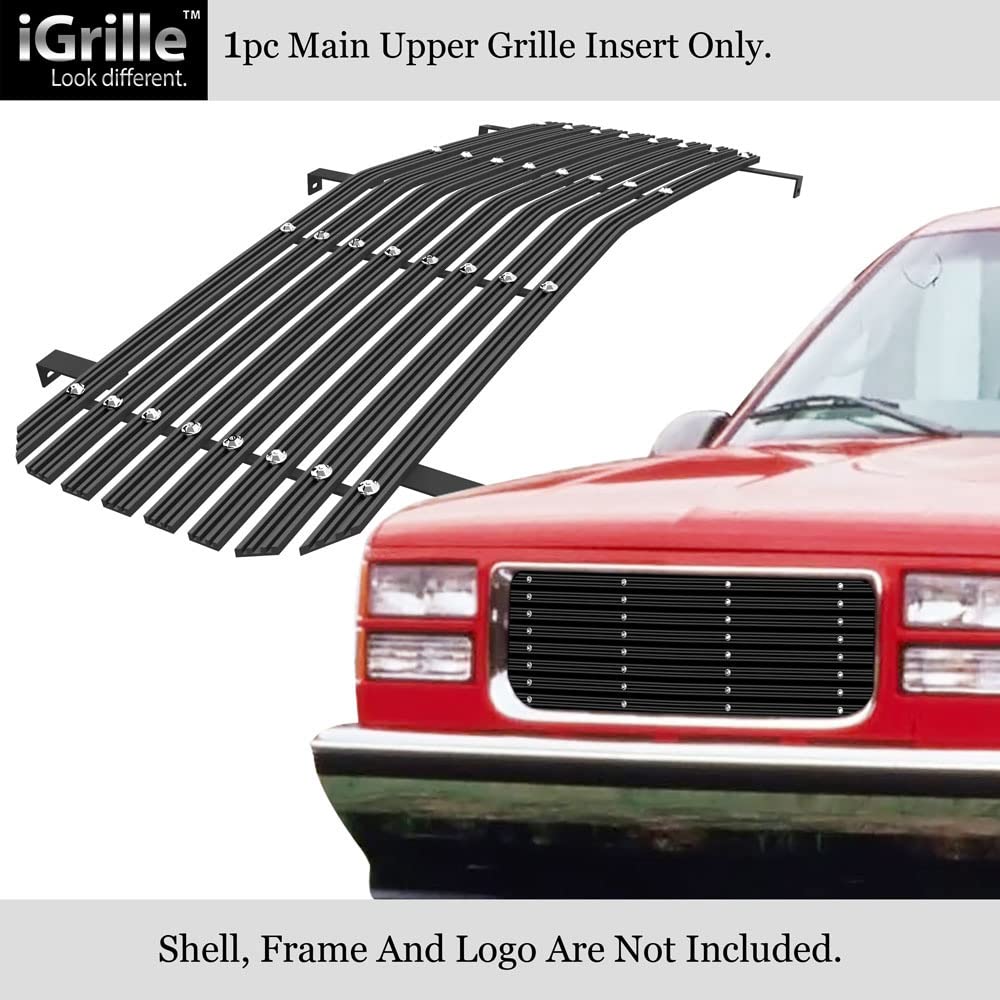 APS Compatible with GMC Suburban 1994-1999 & 94-99 Yukon & 94-98 C K Pickup Main Upper Billet Grille Grill Insert G85012A