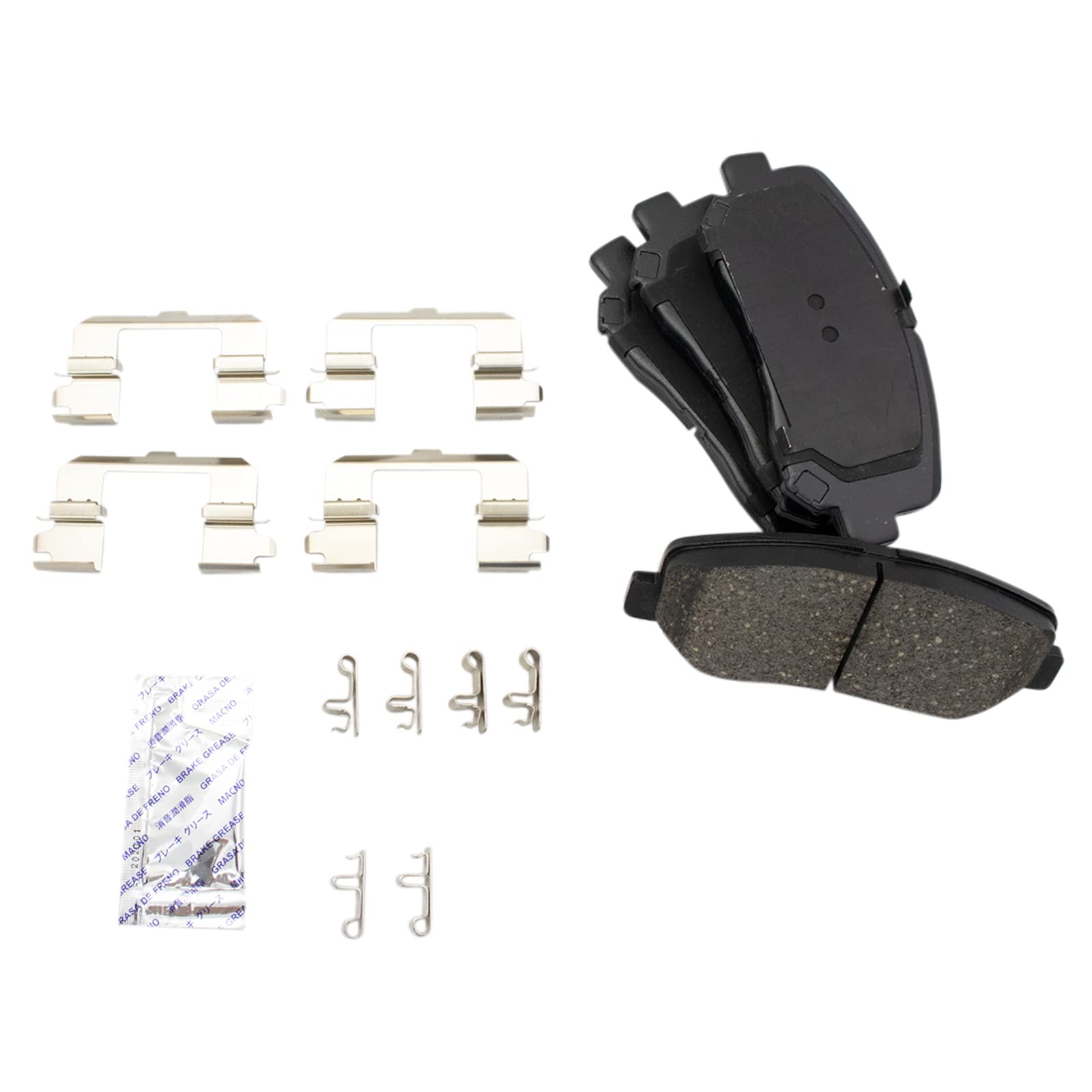 Trq Front And Rear Brake Pad & Rotor Kit Brake Pads Brake Rotor Ceramic Compatible With 2016-2018 Mazda Cx-5