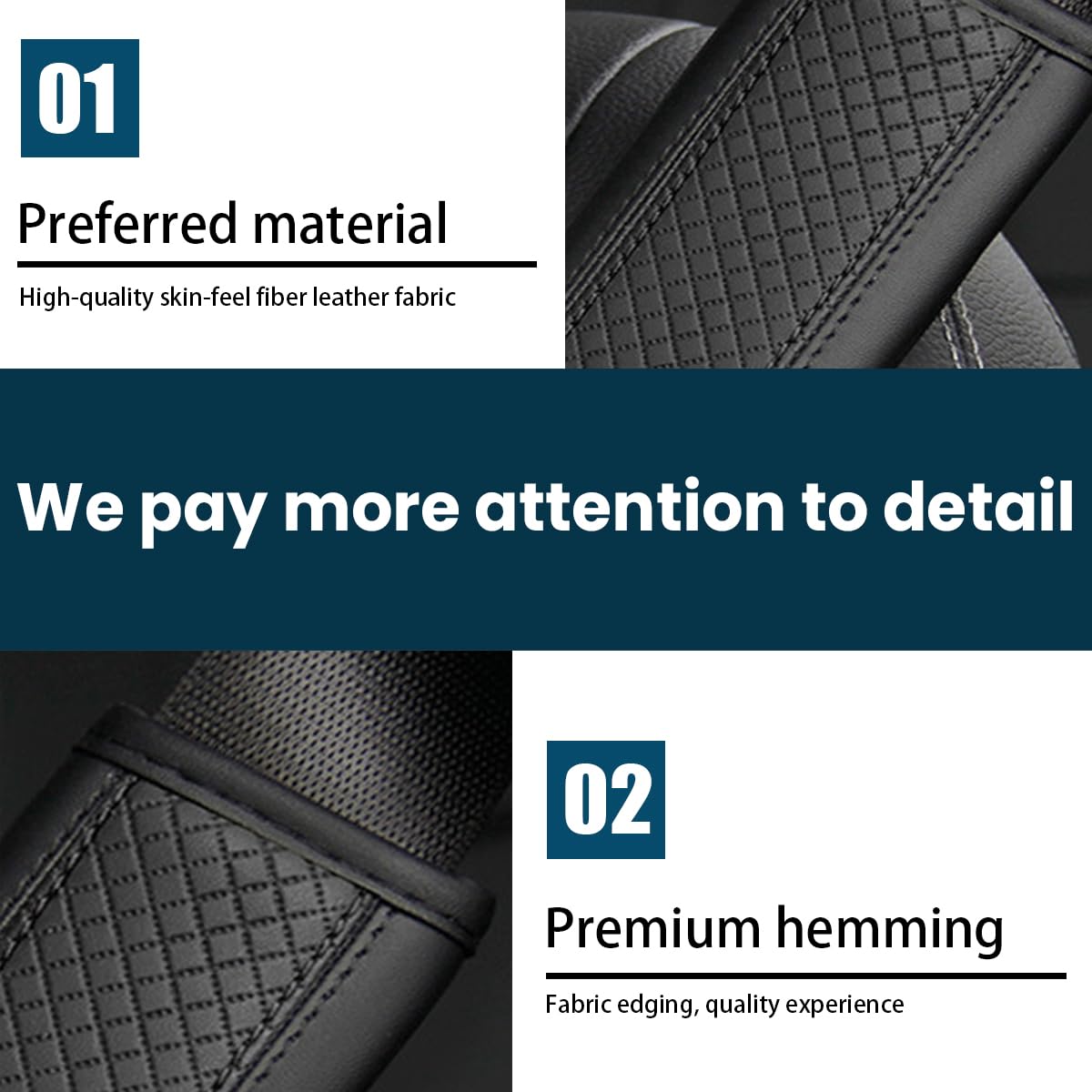 Osilly Car Seat Belt Pads, 2 Pack Fiber Leather Seatbelt Shoulder Strap Covers, More Comfort Driving & Protect Your Neck, Univer