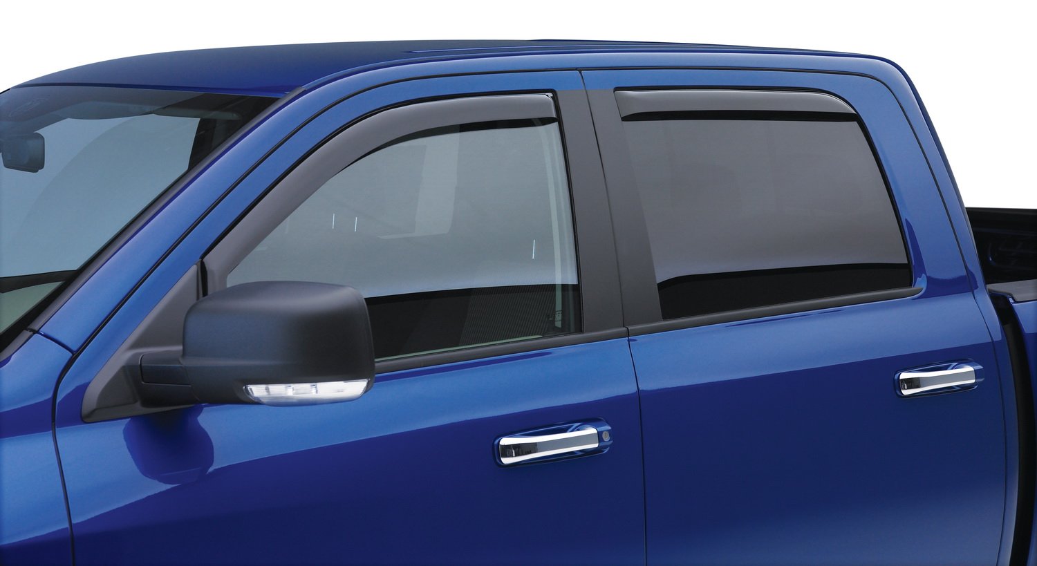 Egr 571671 In-Channel Window Visors Front And Rear Set, Dark Smoke Finish, Compatible With Select Chevrolet And Gmc Models