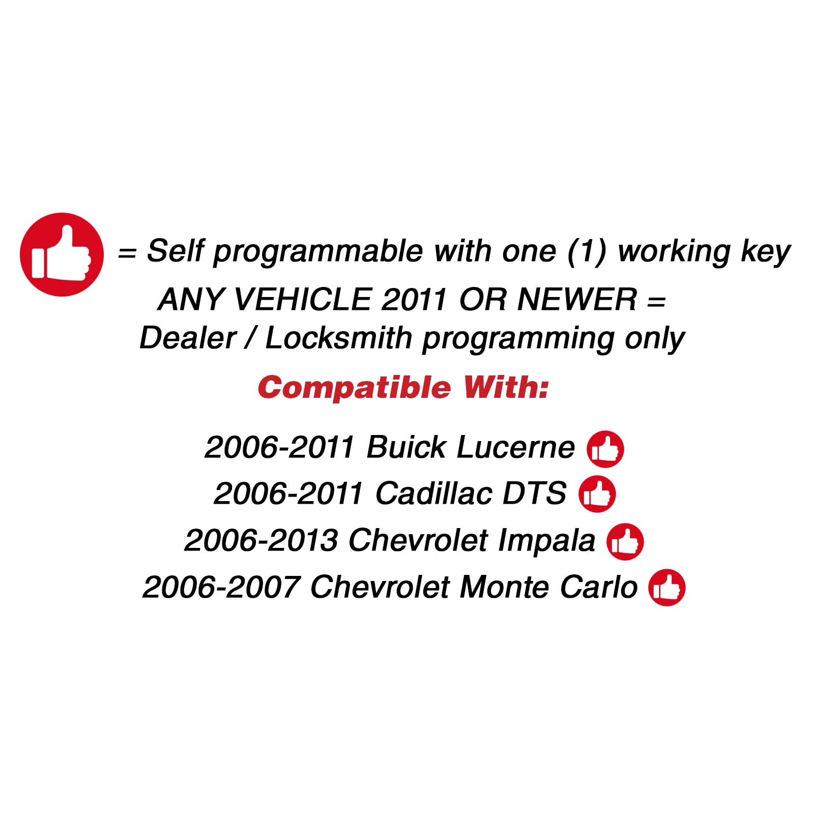 Keylessoption Keyless Entry Remote Start Control Car Key Fob Replacement For 22733524-Blue