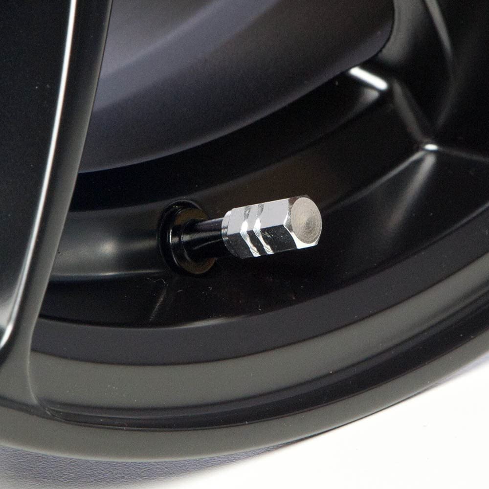 Circuit Performance Vc2 Series Silver Aluminum Valve Stem Caps (Set Of 4)