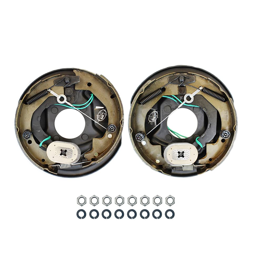 Southwest Wheel 3,500 Lbs. Trailer Axle Self-Adjusting Electric Brake Kit 5-4.5'' Bolt Circle (Pro-Kit)