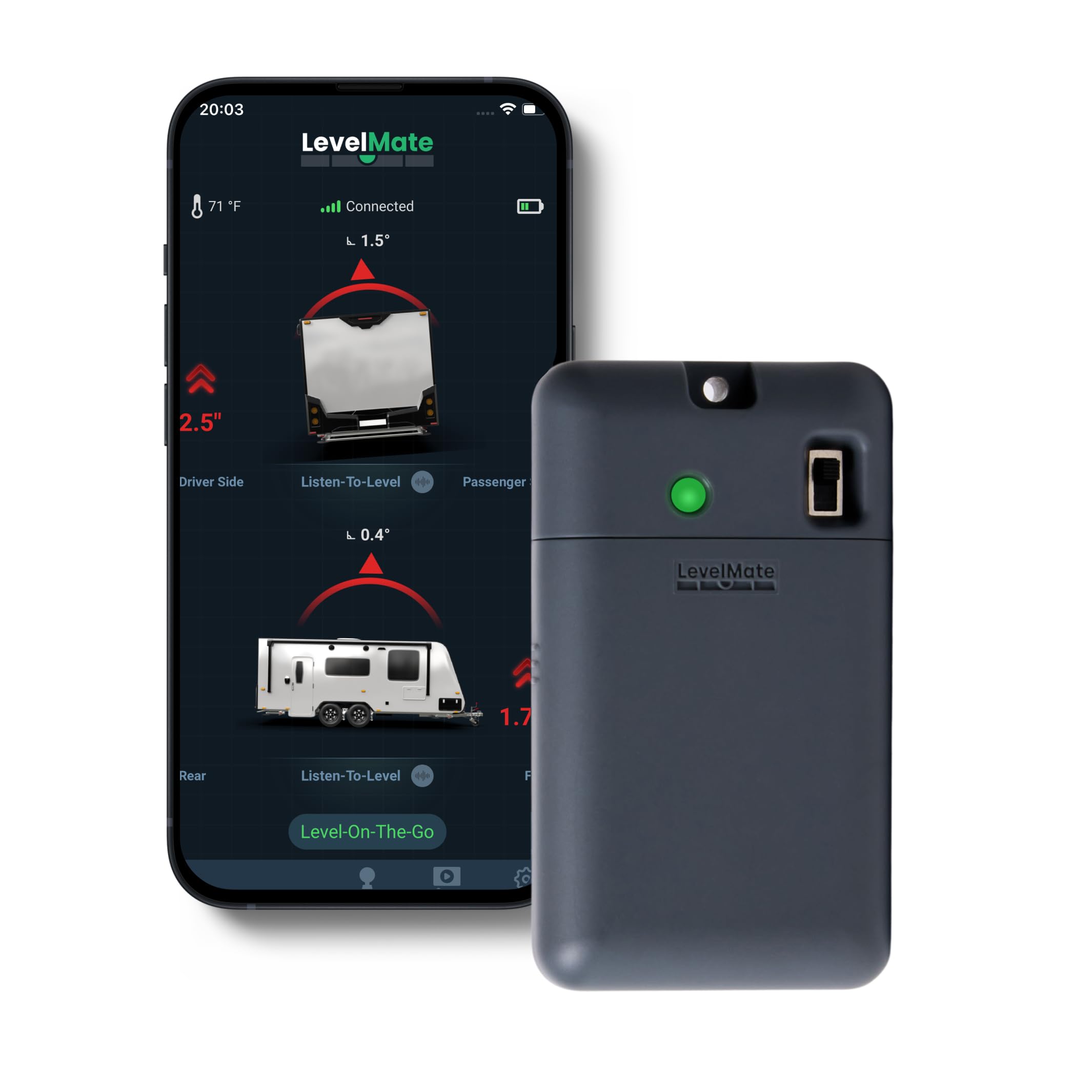 Logicblue Technology Levelmatemax Wireless Rv Leveling System, Bluetooth Leveler For Campers, Must-Have Accessory For Travel Tra