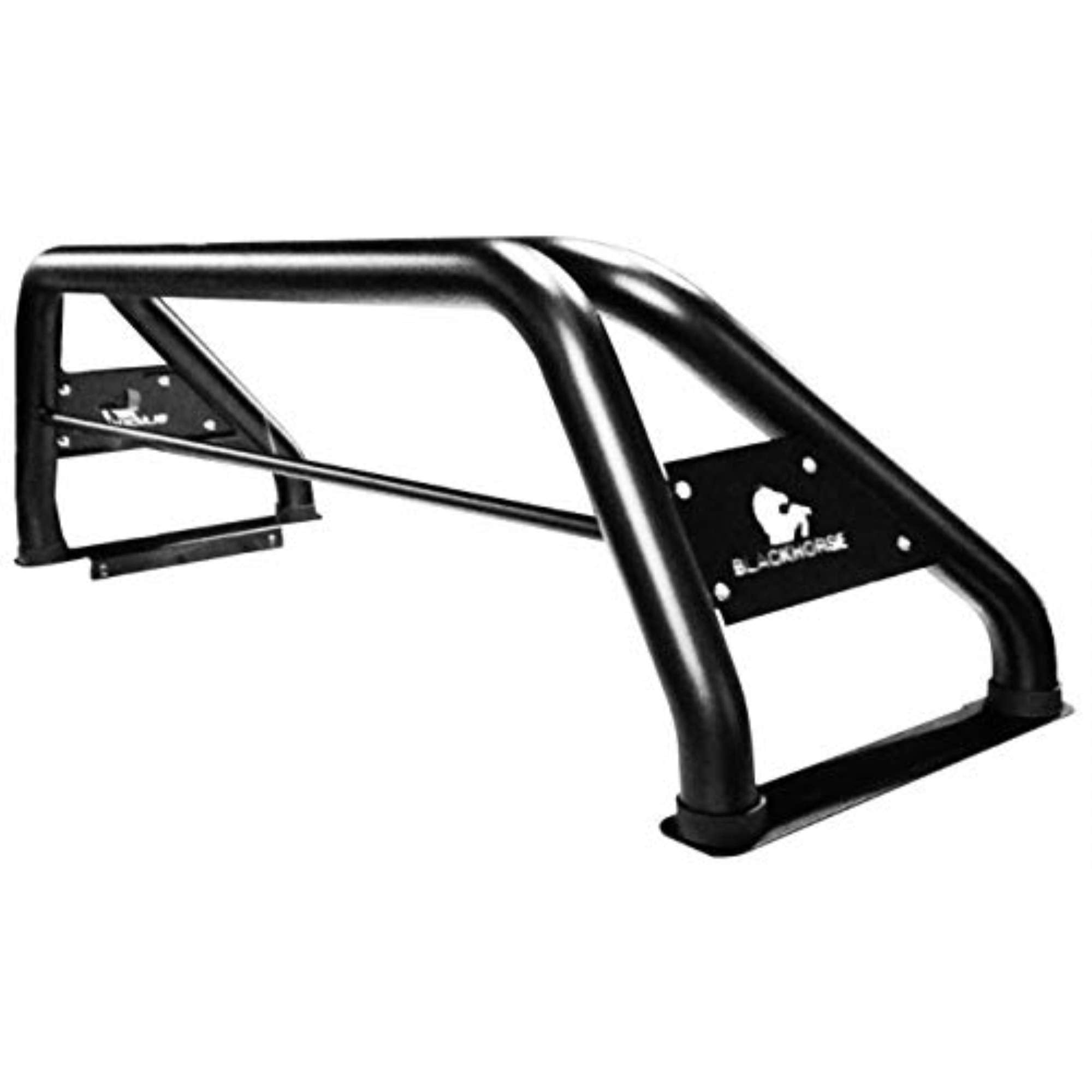 Black Horse Off Road Classic Roll Bar Black Compatible with 1999-2023 Ford F-250 Super Duty|1999-2023 Ford F-350 Super Duty|1999